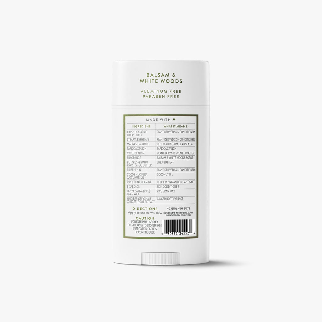 Deodorant Stick Balsam and White Woods 3.1oz Classic Everyday Essential
