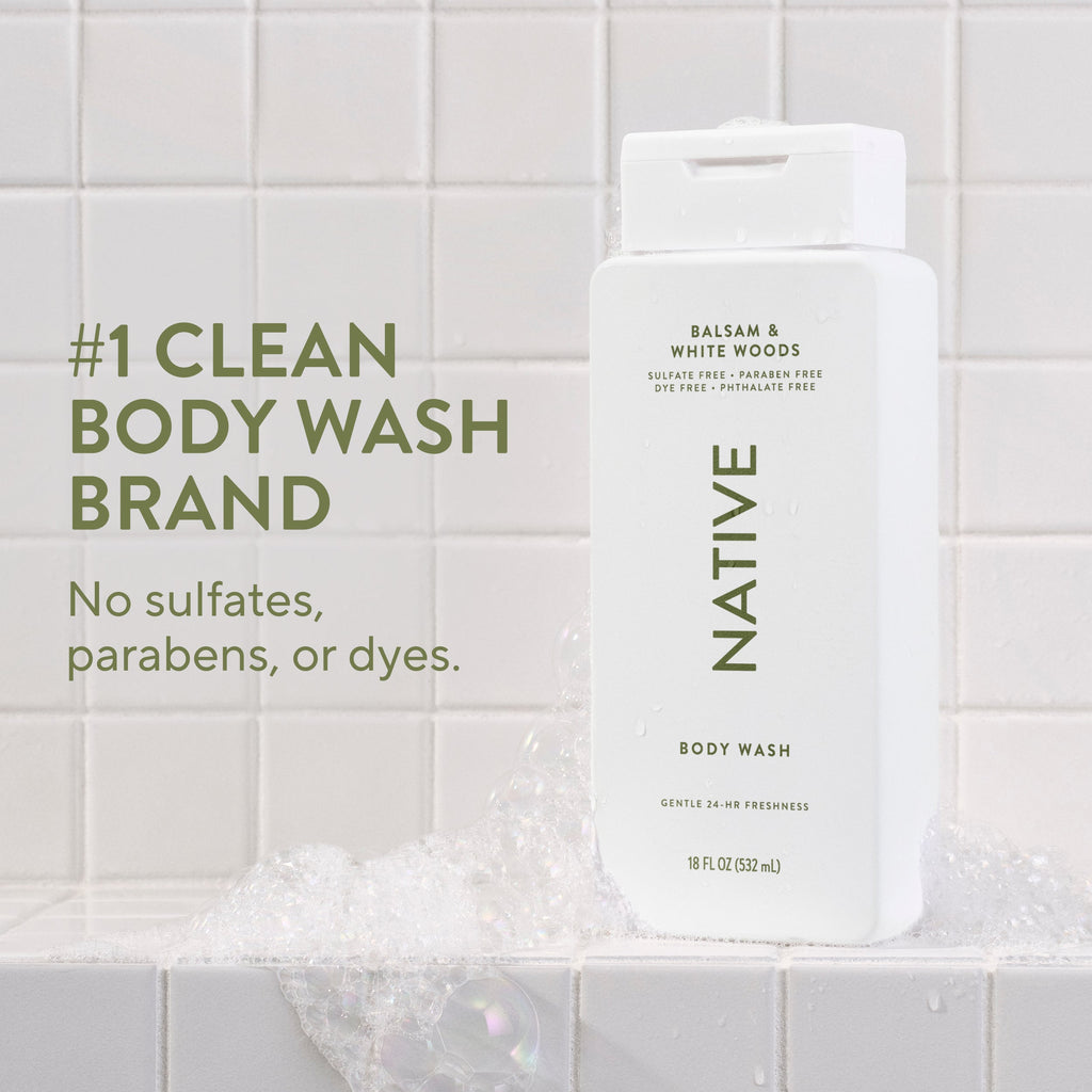 Body Wash Balsam and White Woods 18oz Classic Everyday Essential