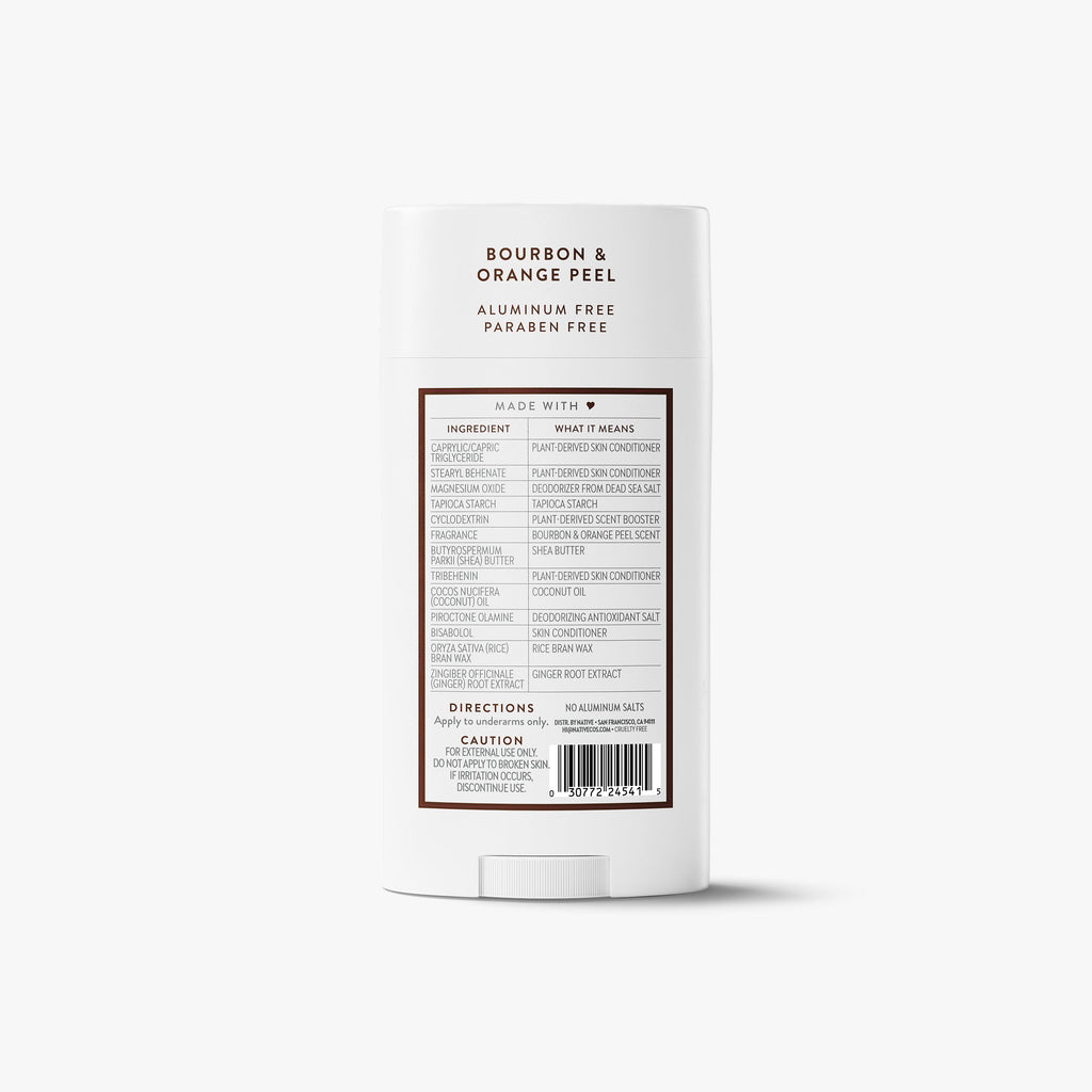 Deodorant Stick Bourbon and Orange Peel 3.1oz Classic Everyday Essential