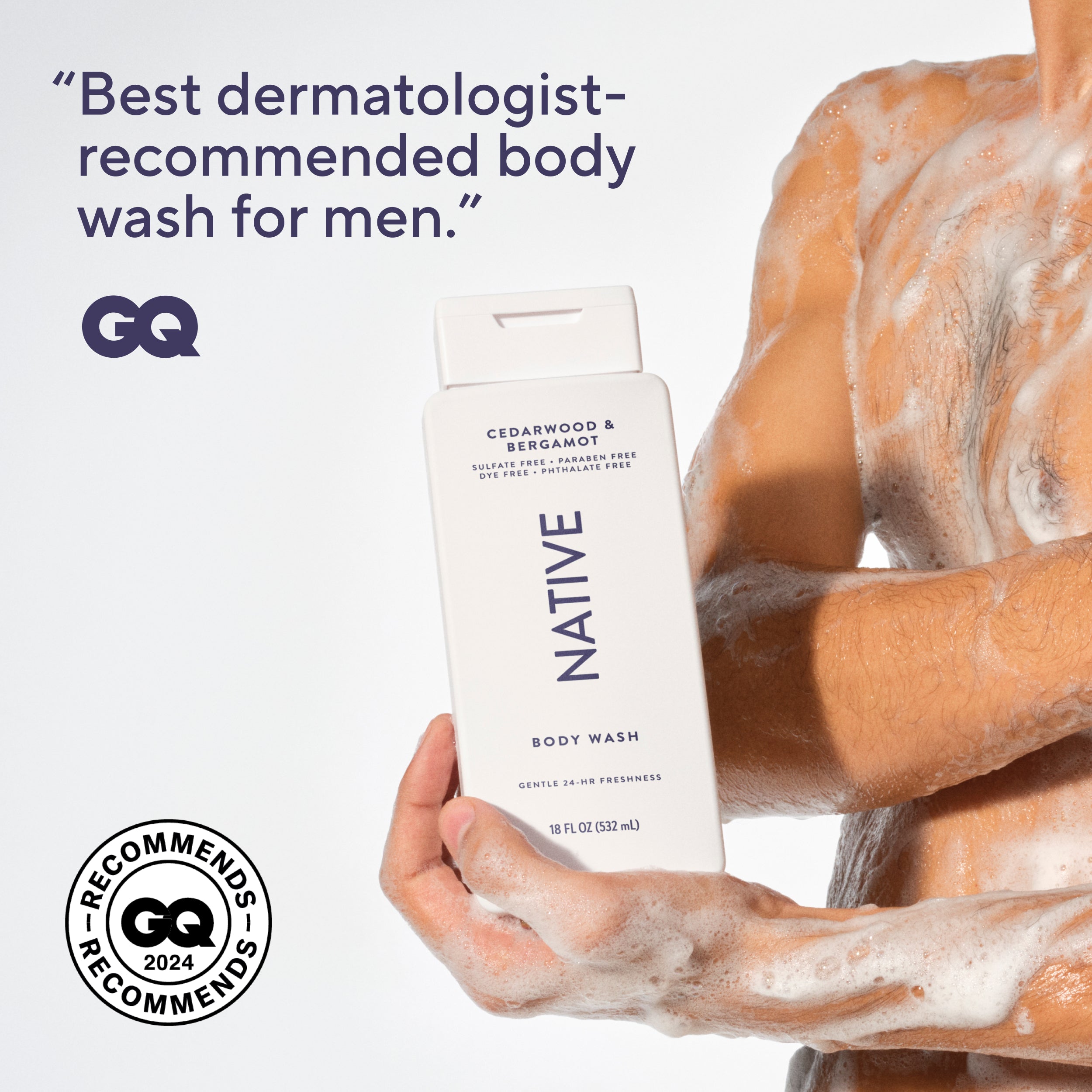 Body Wash Cedarwood and Bergamot 18oz Classic Everyday Essential