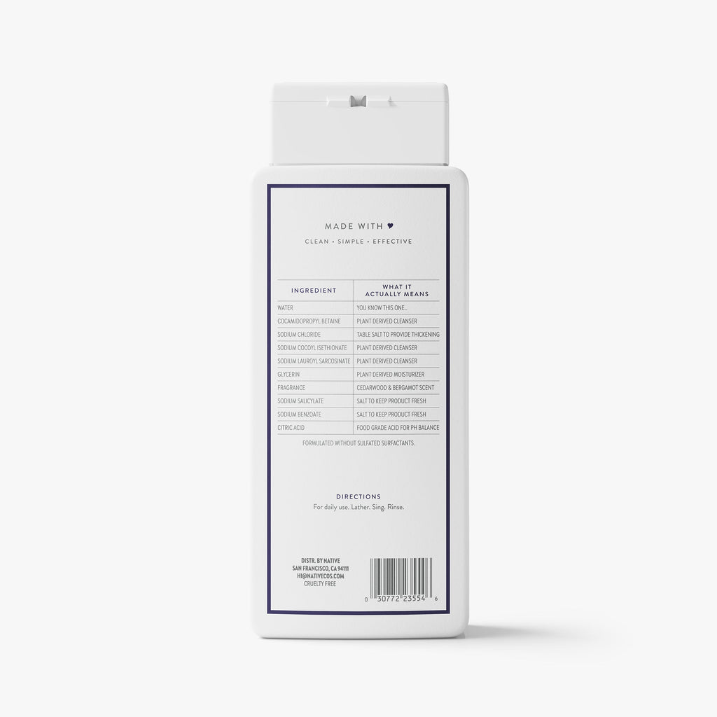 Body Wash Cedarwood and Bergamot 18oz Classic Everyday Essential