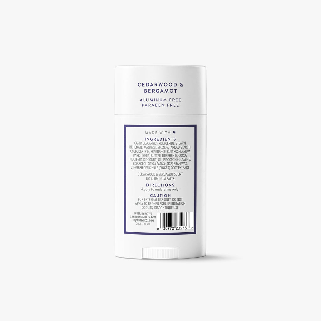 Deodorant Stick Cedarwood and Bergamot 2.65oz Classic Everyday Essential