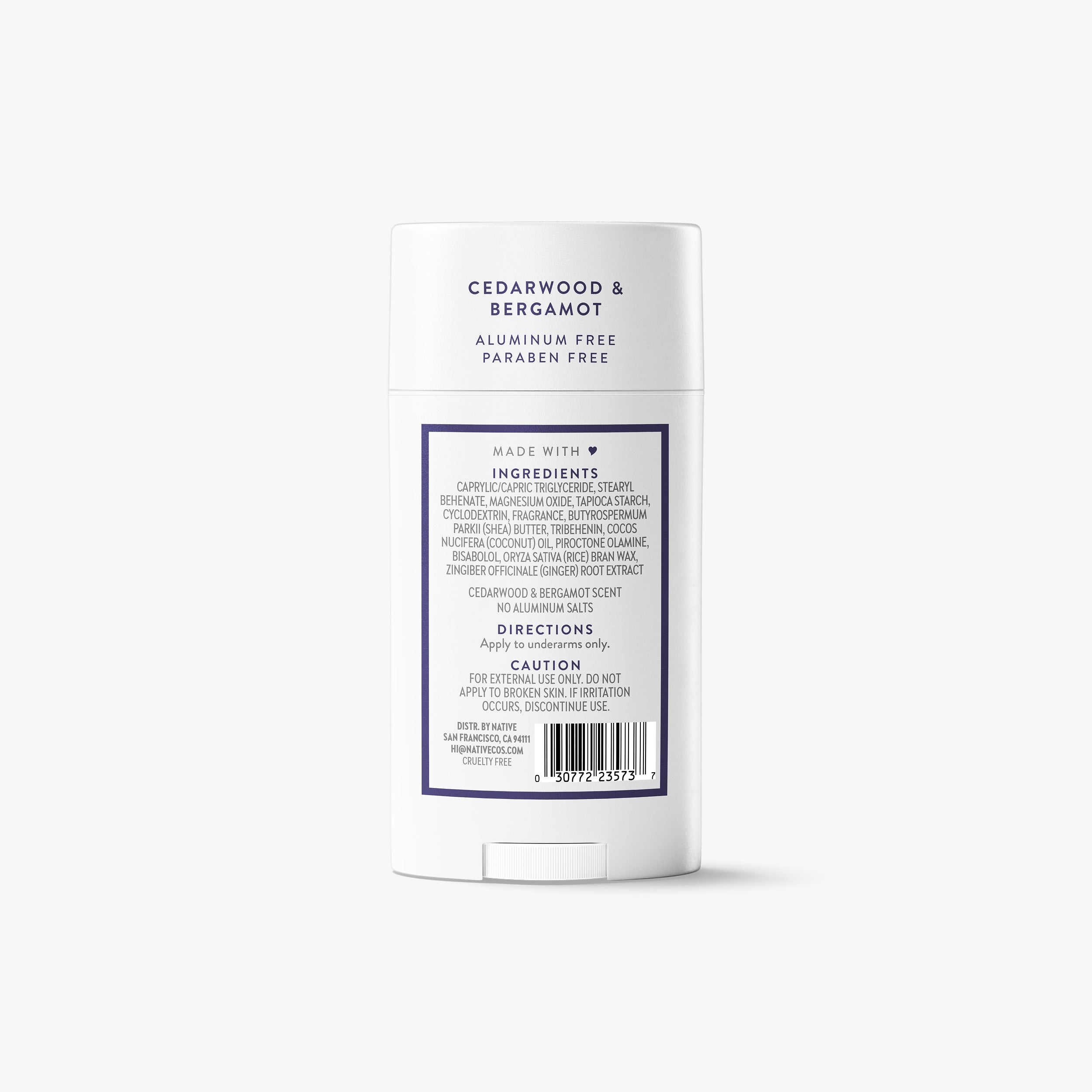 Deodorant Stick Cedarwood and Bergamot 2.65oz Classic Everyday Essential