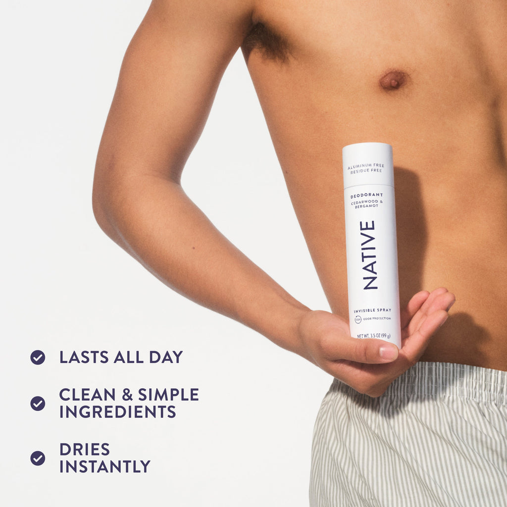 Deodorant Spray Cedarwood and Bergamot 3.5oz Classic Everyday Essential