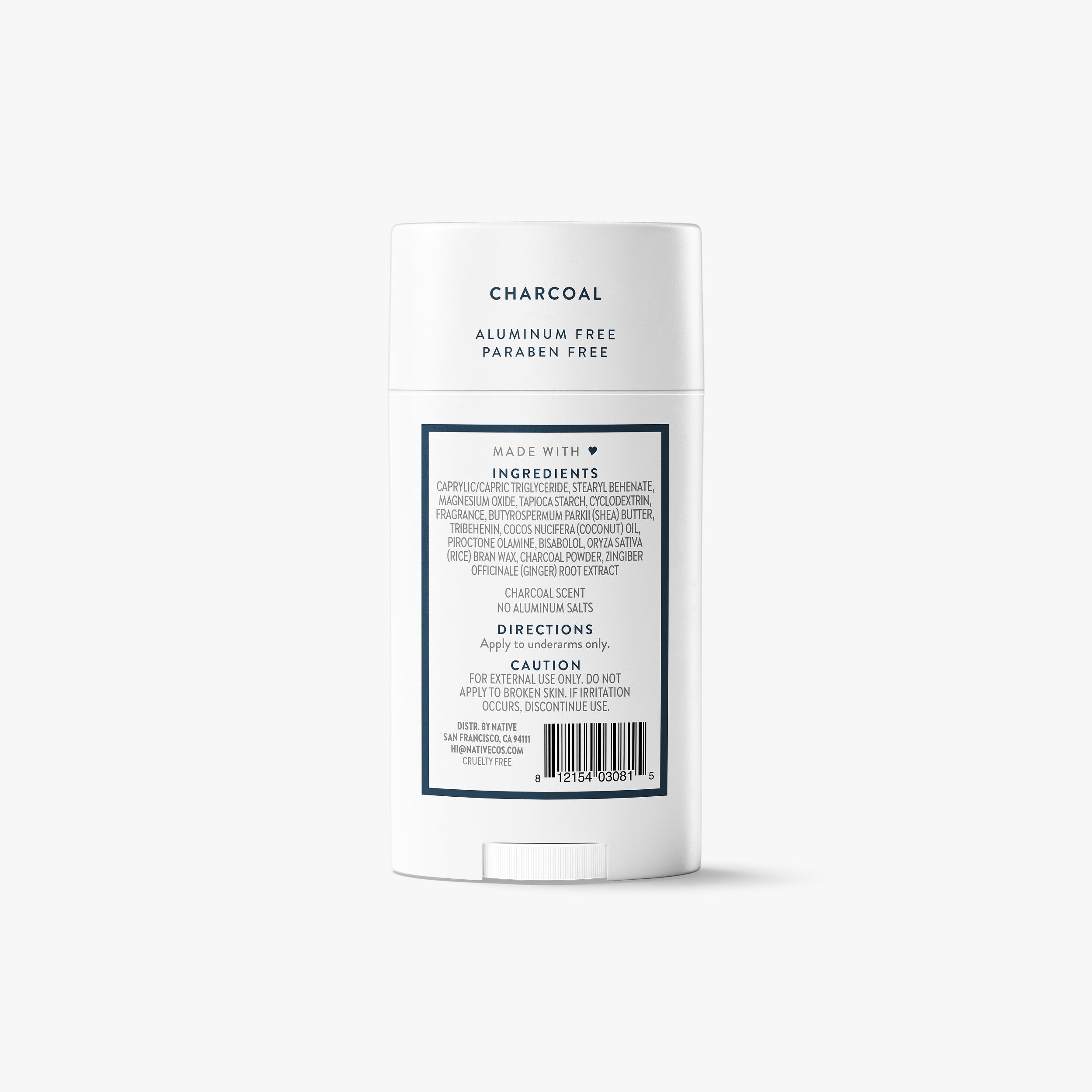 Deodorant Stick Charcoal 2.65oz Classic Everyday Essential