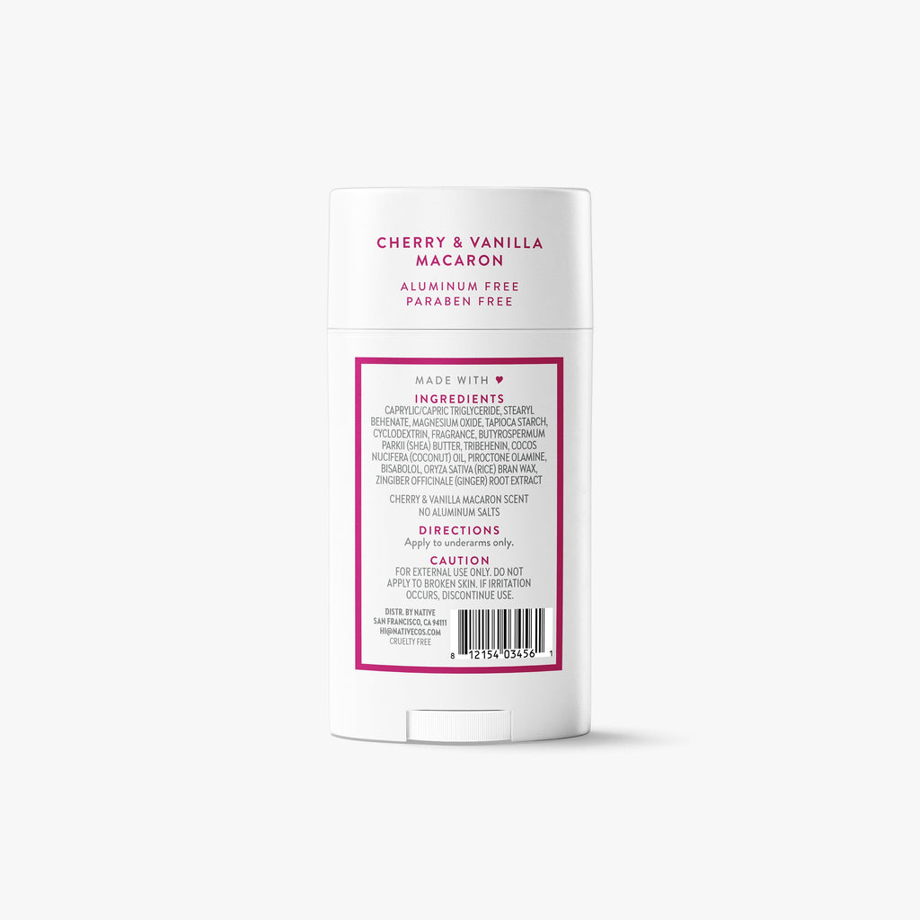 Deodorant Stick Cherry and Vanilla Macaron 2.65oz Classic Everyday Essential