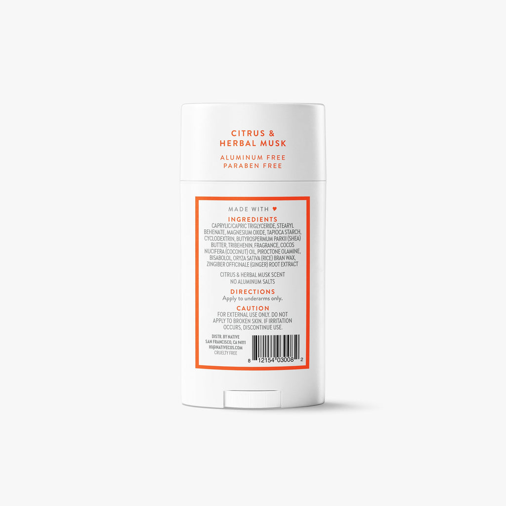 Deodorant Stick Citrus and Herbal Musk 2.65oz Classic Everyday Essential