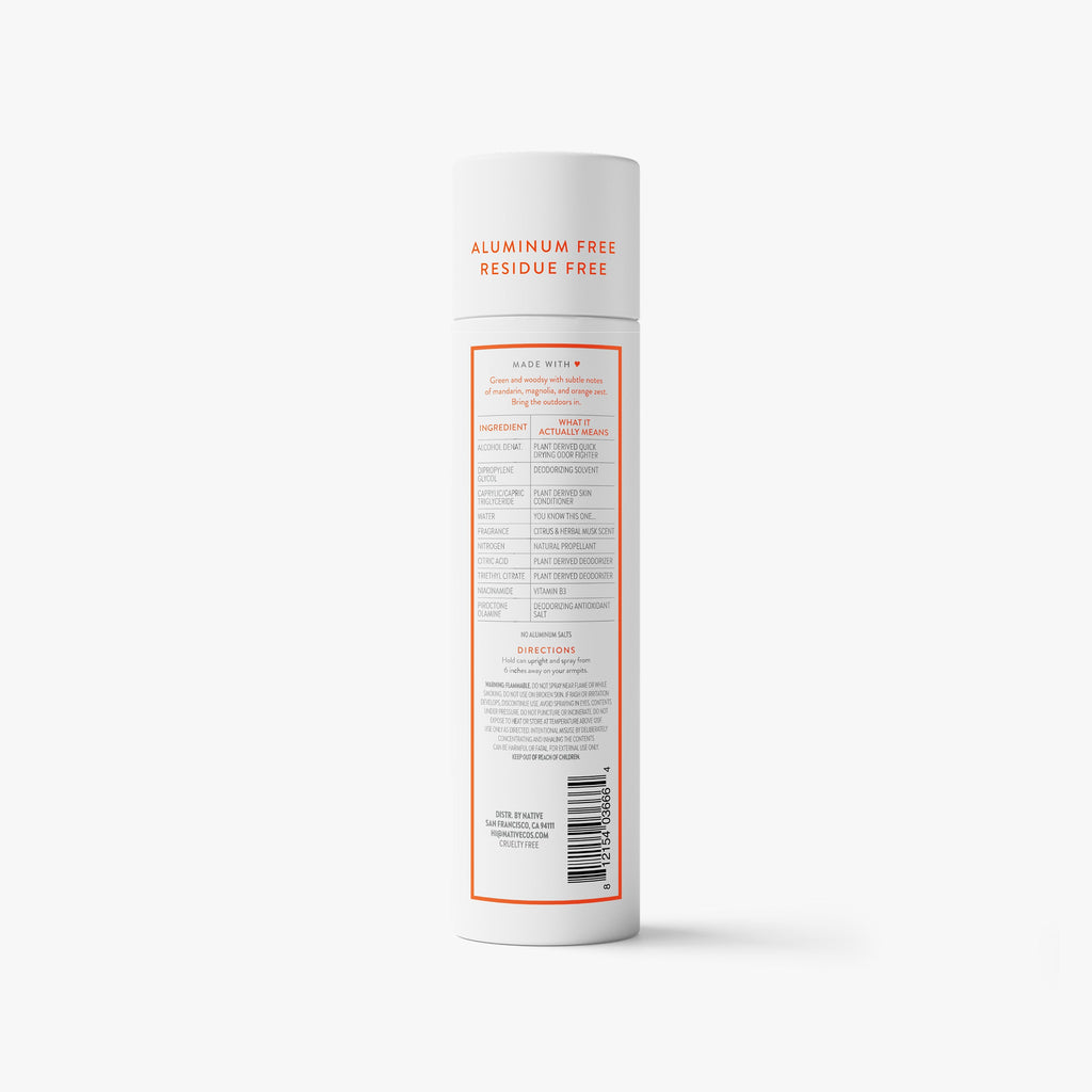 Deodorant Spray Citrus and Herbal Musk 3.5oz Classic Everyday Essential