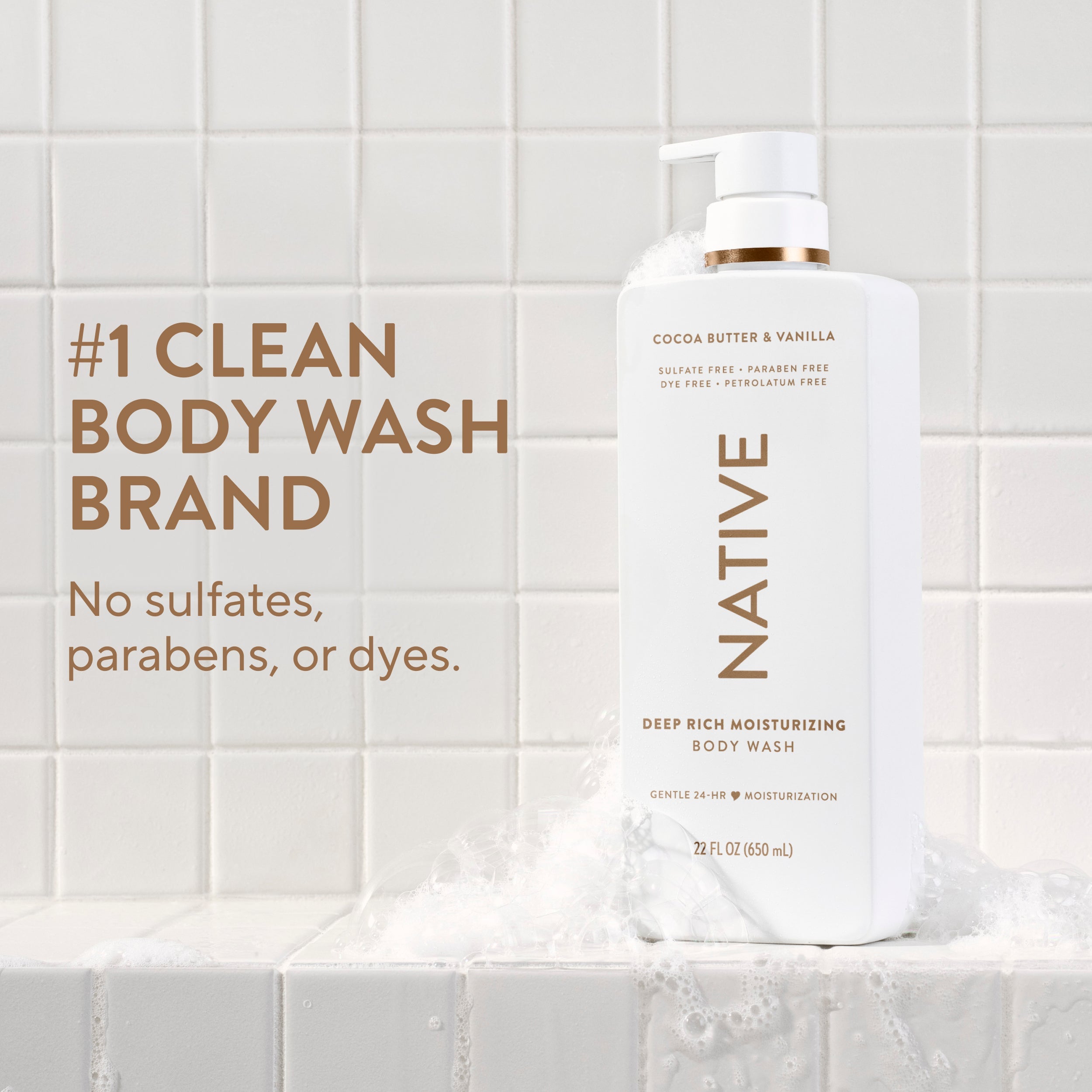 Moisturizing Body Wash Cocoa Butter and Vanilla 22oz Classic Everyday Essential