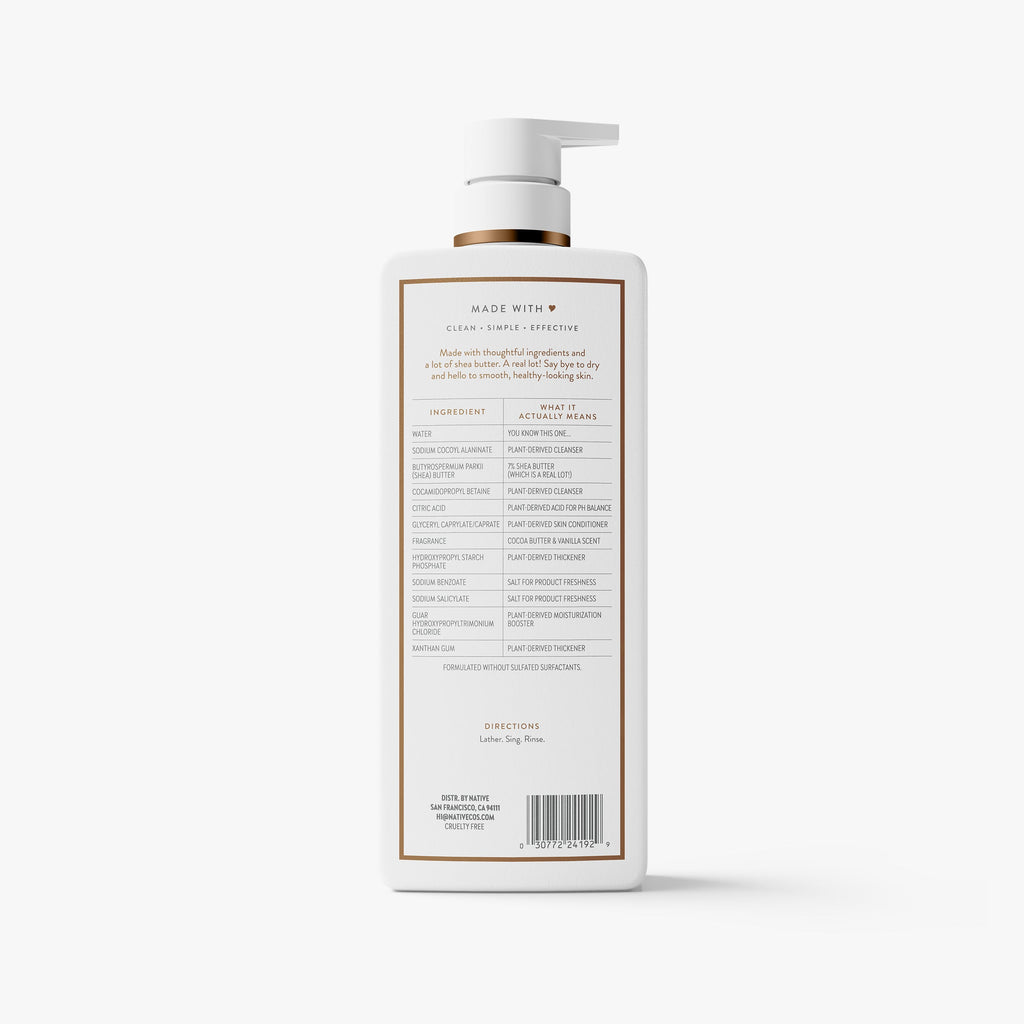Moisturizing Body Wash Cocoa Butter and Vanilla 22oz Classic Everyday Essential