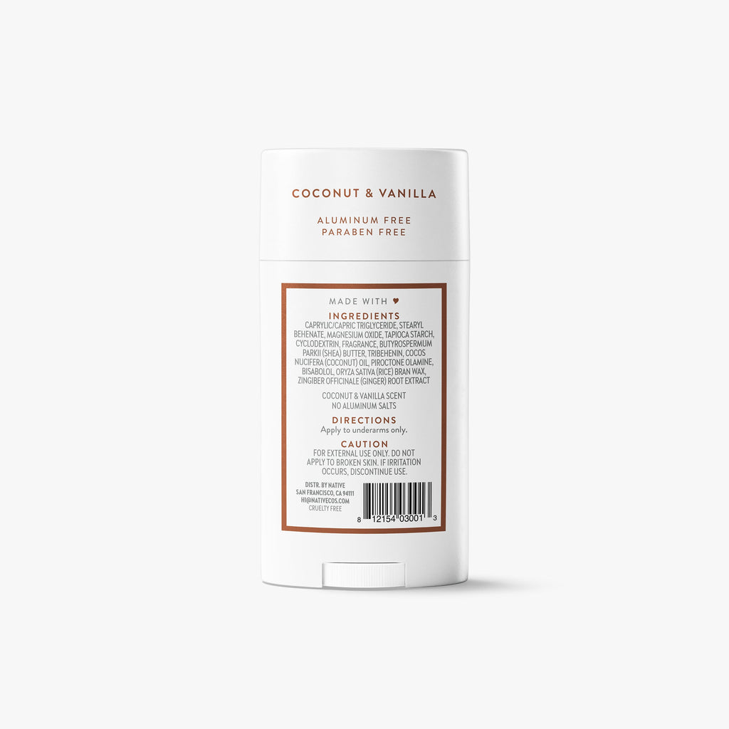 Deodorant Stick Coconut and Vanilla 2.65oz Classic Everyday Essential