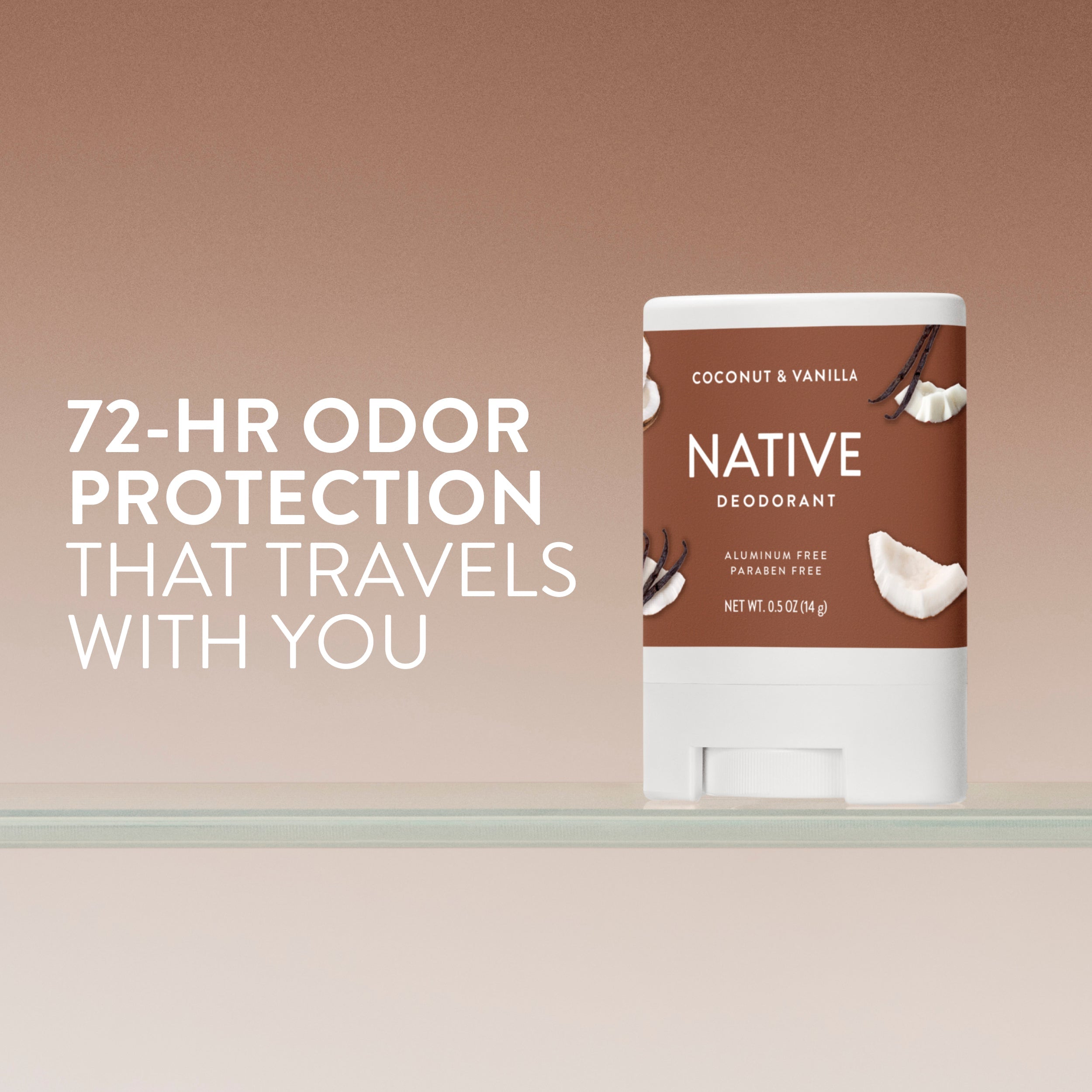 Mini Deodorant Stick Coconut and Vanilla 0.5oz Classic Everyday Essential