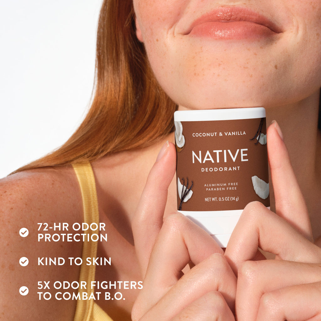 Mini Deodorant Stick Coconut and Vanilla 0.5oz Classic Everyday Essential