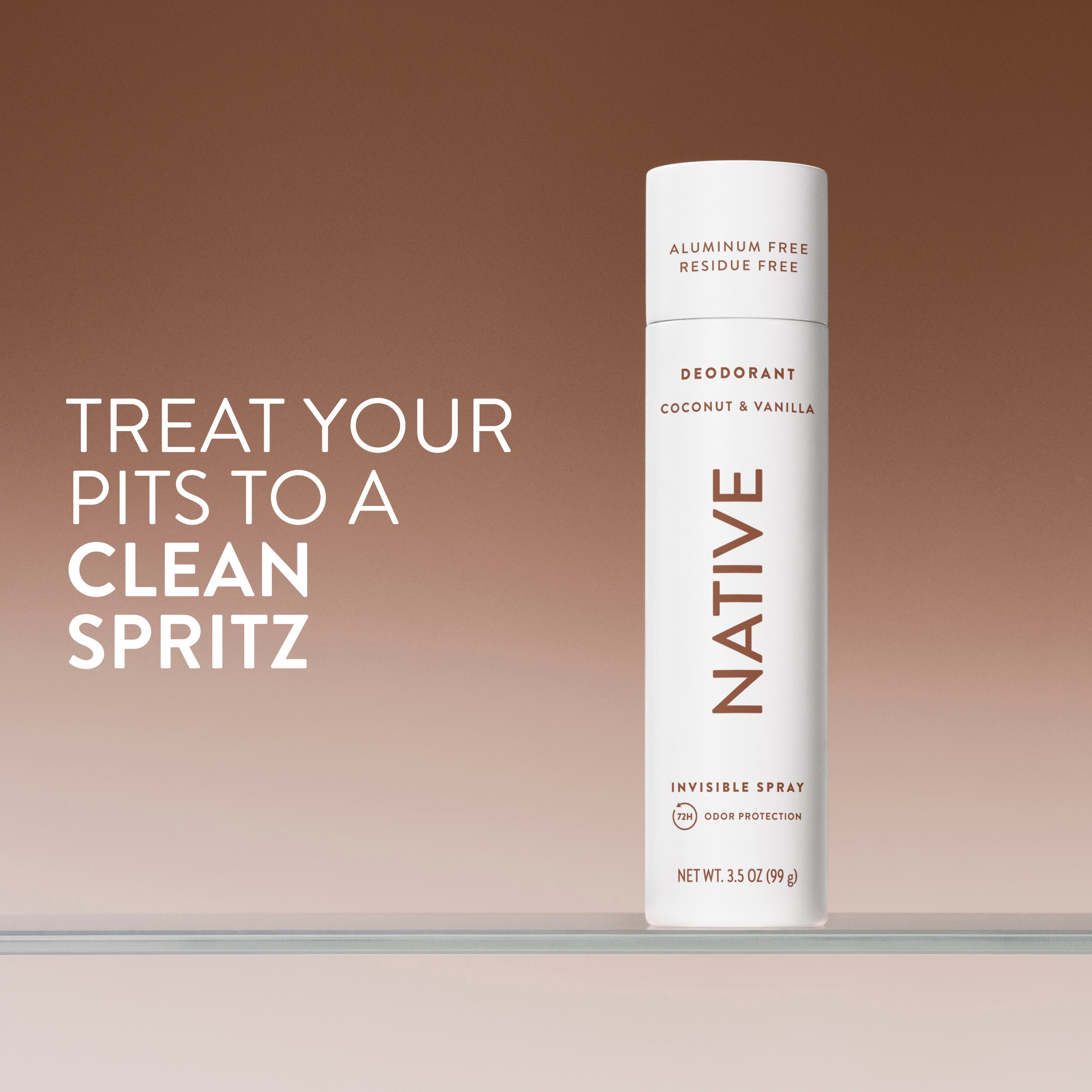 Deodorant Spray Coconut and Vanilla 3.5oz Classic Everyday Essential