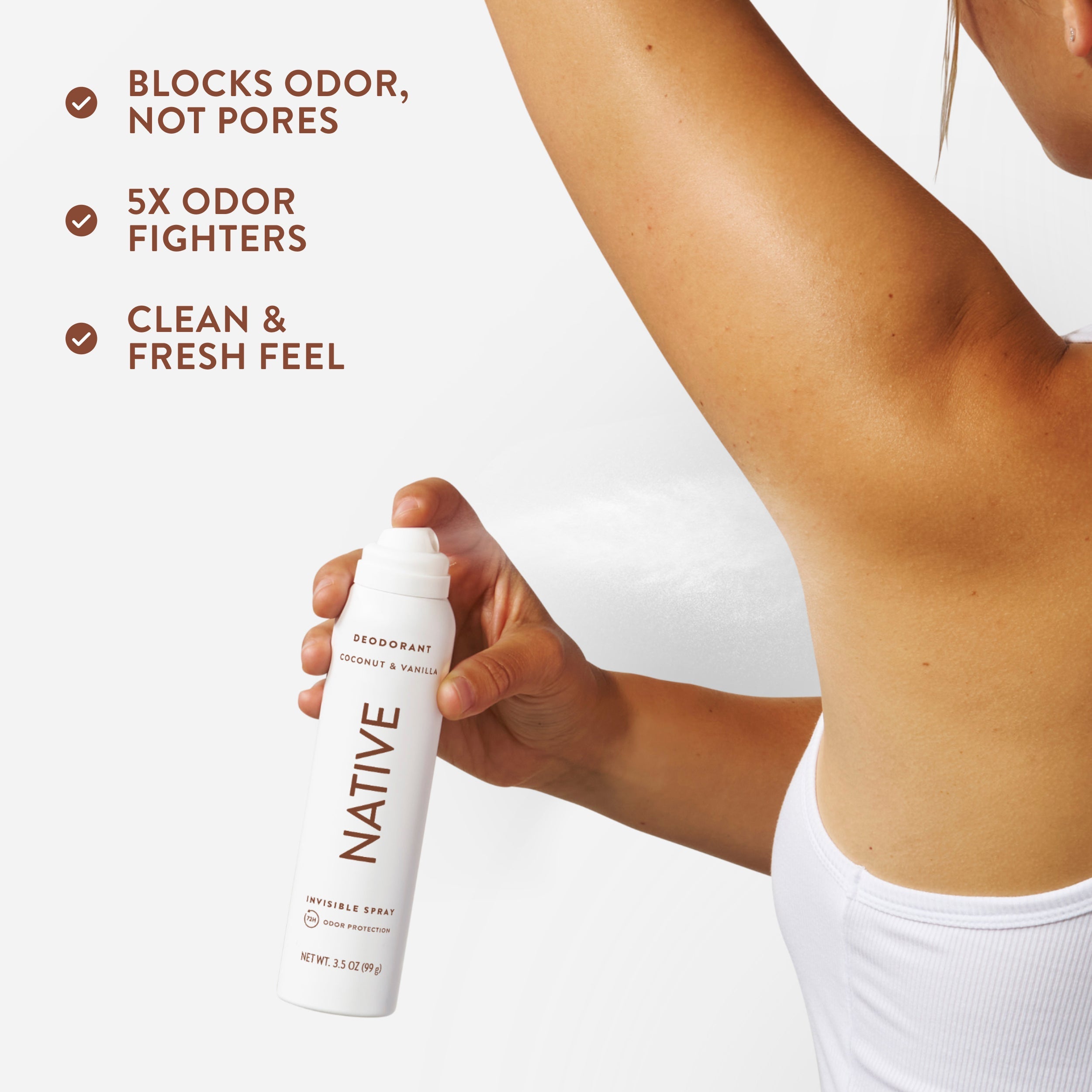 Deodorant Spray Coconut and Vanilla 3.5oz Classic Everyday Essential
