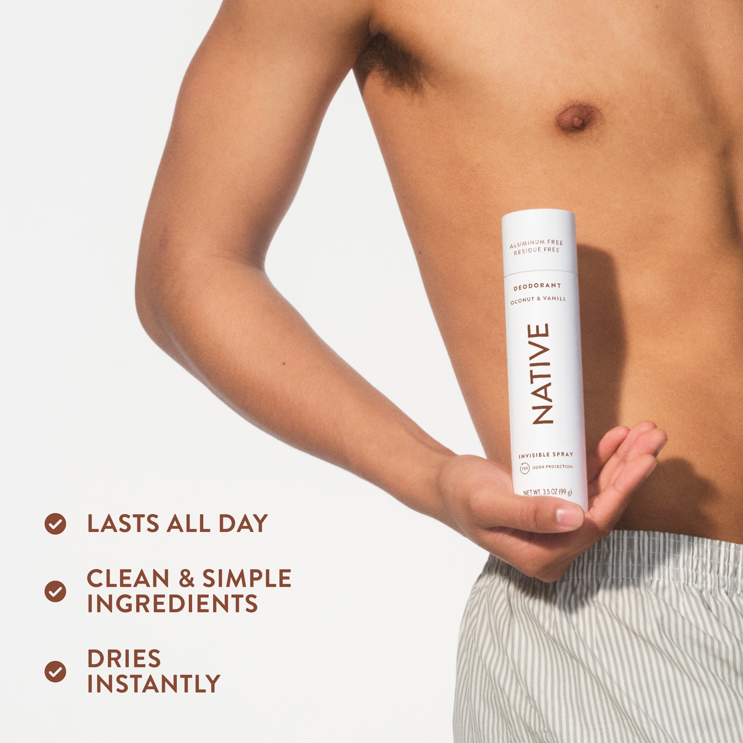 Deodorant Spray Coconut and Vanilla 3.5oz Classic Everyday Essential