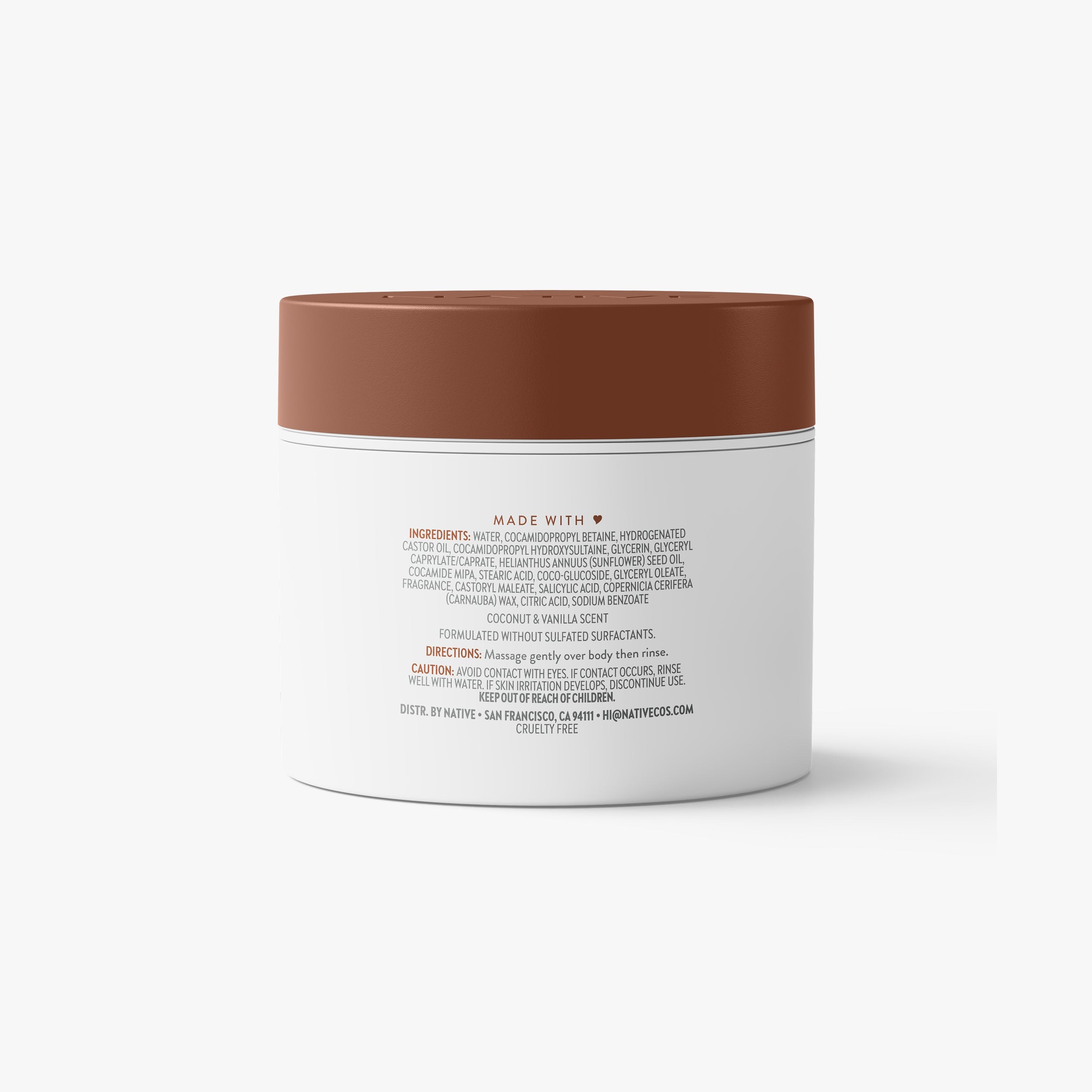 Body Scrub Coconut and Vanilla 12oz Classic Everyday Essential