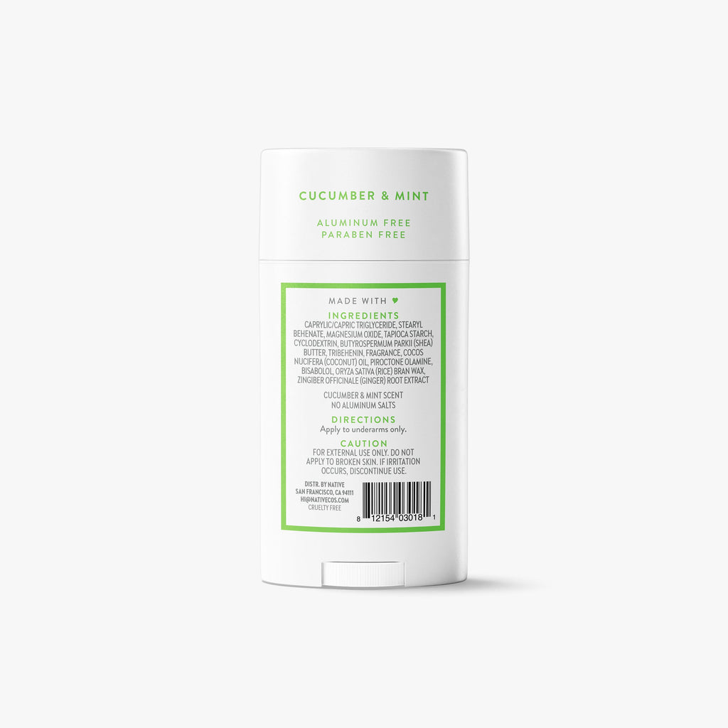 Deodorant Stick Cucumber and Mint 2.65oz Classic Everyday Essential