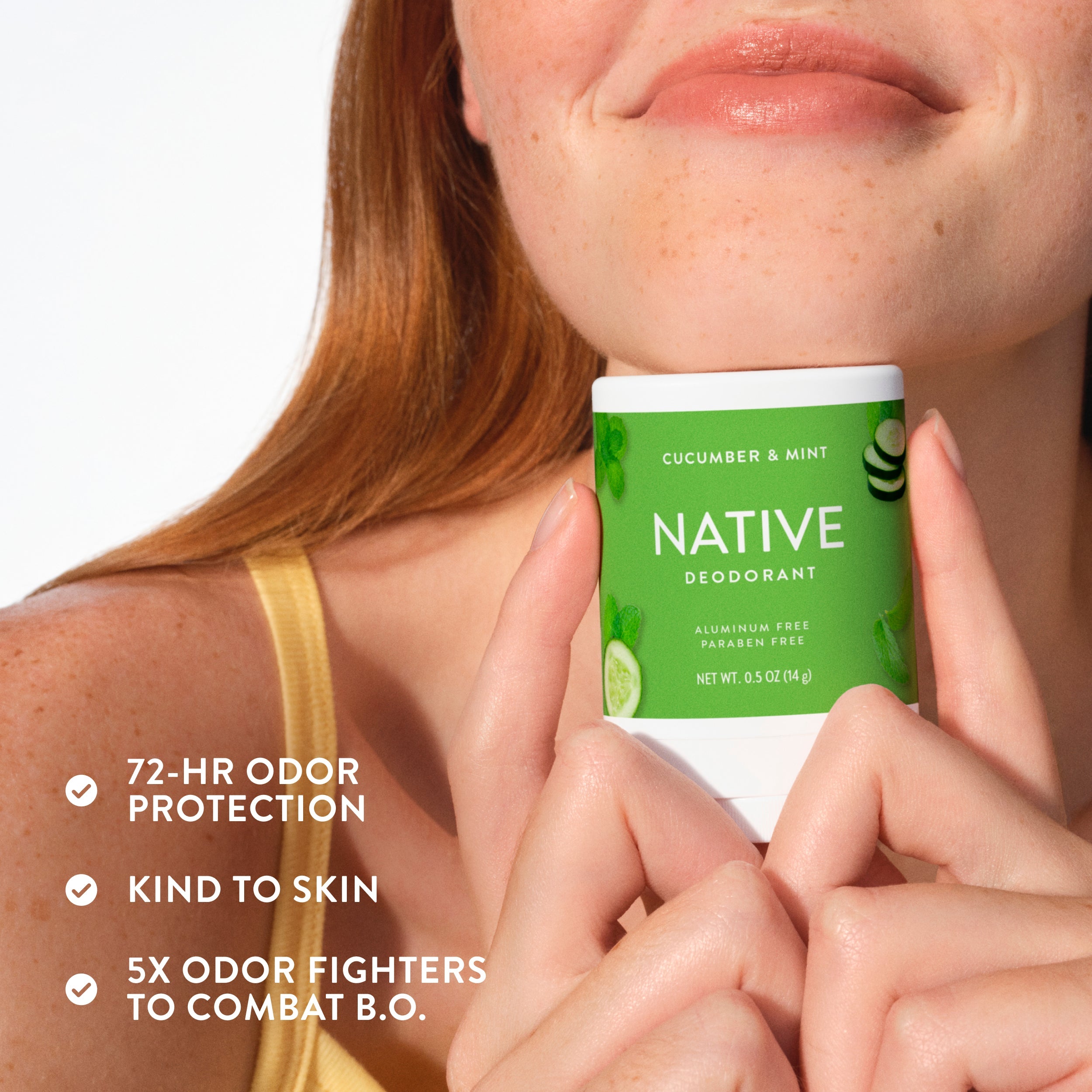 Mini Deodorant Stick Cucumber and Mint 0.5oz Classic Everyday Essential