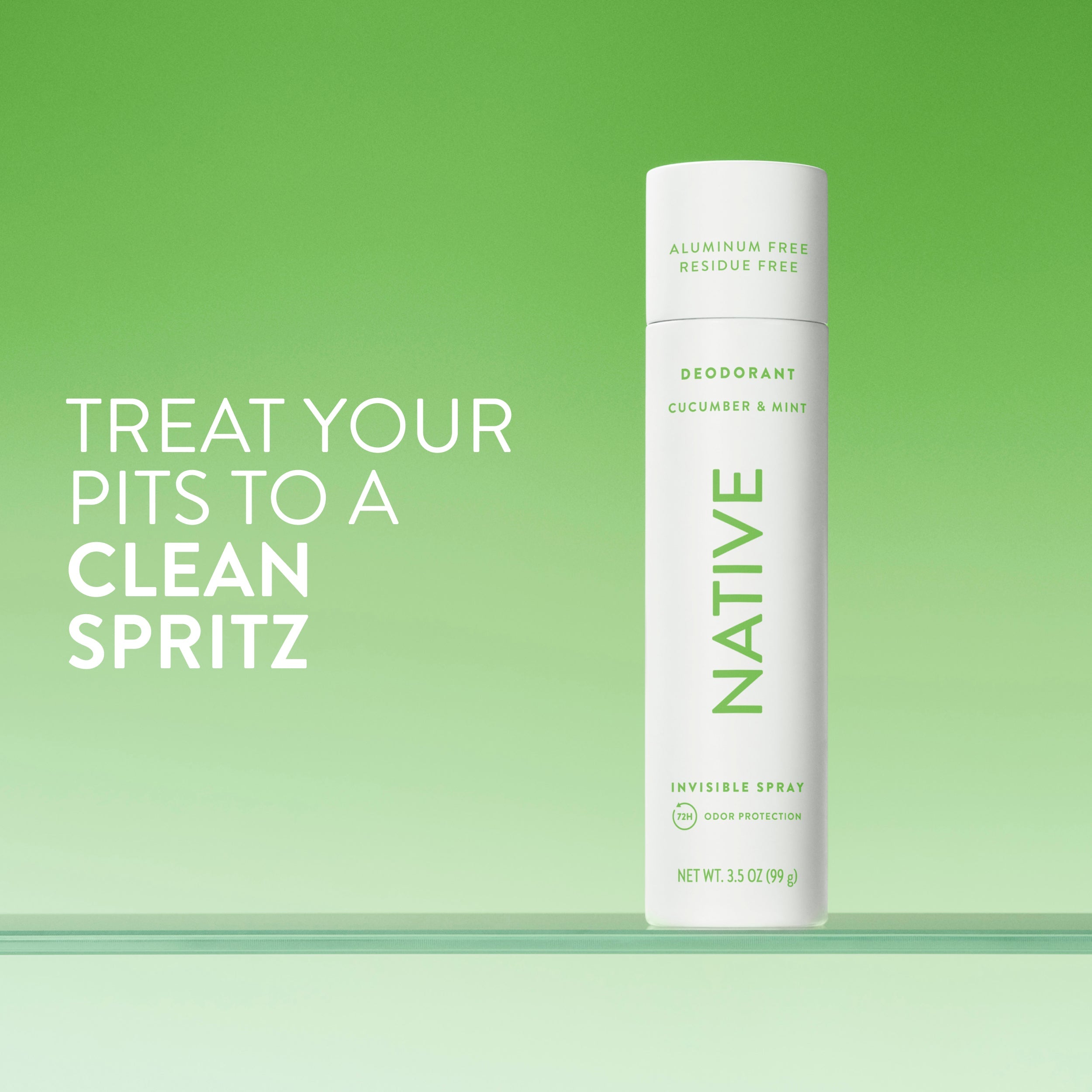 Deodorant Spray Cucumber and Mint 3.5oz Classic Everyday Essential
