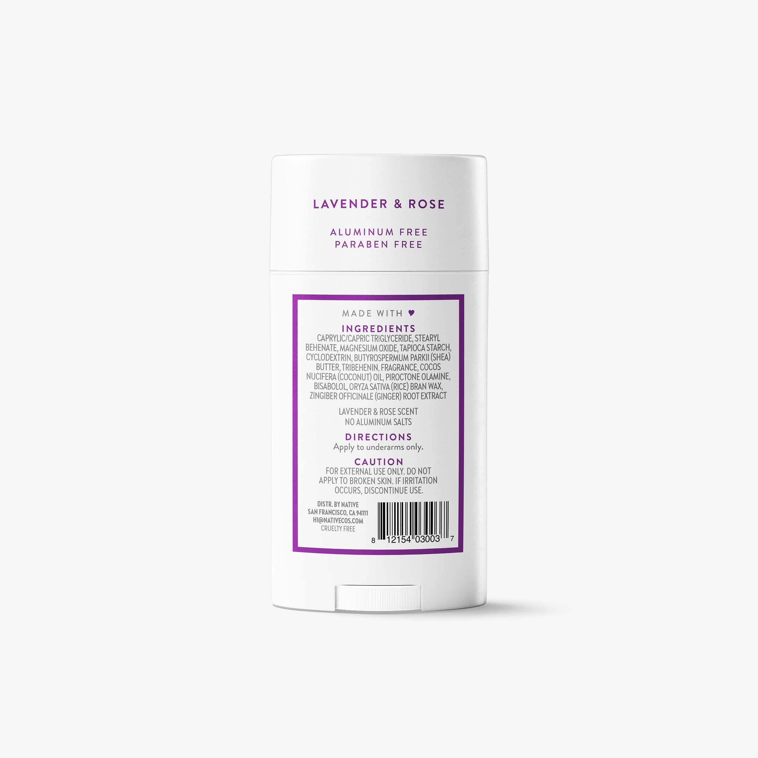 Deodorant Stick Lavender and Rose 2.65oz Classic Everyday Essential
