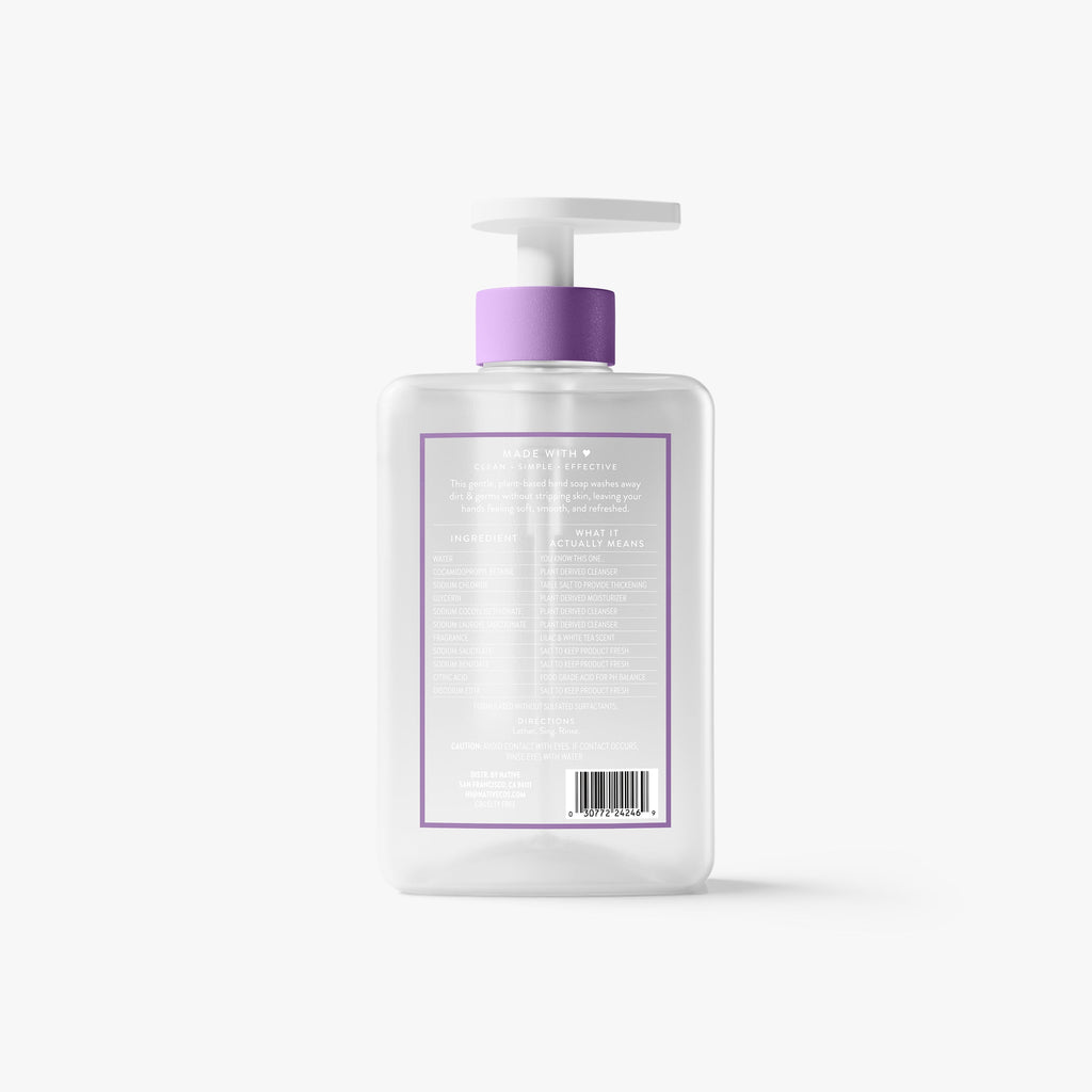 Hand Soap Lilac and White Tea 13oz Classic Everyday Essential