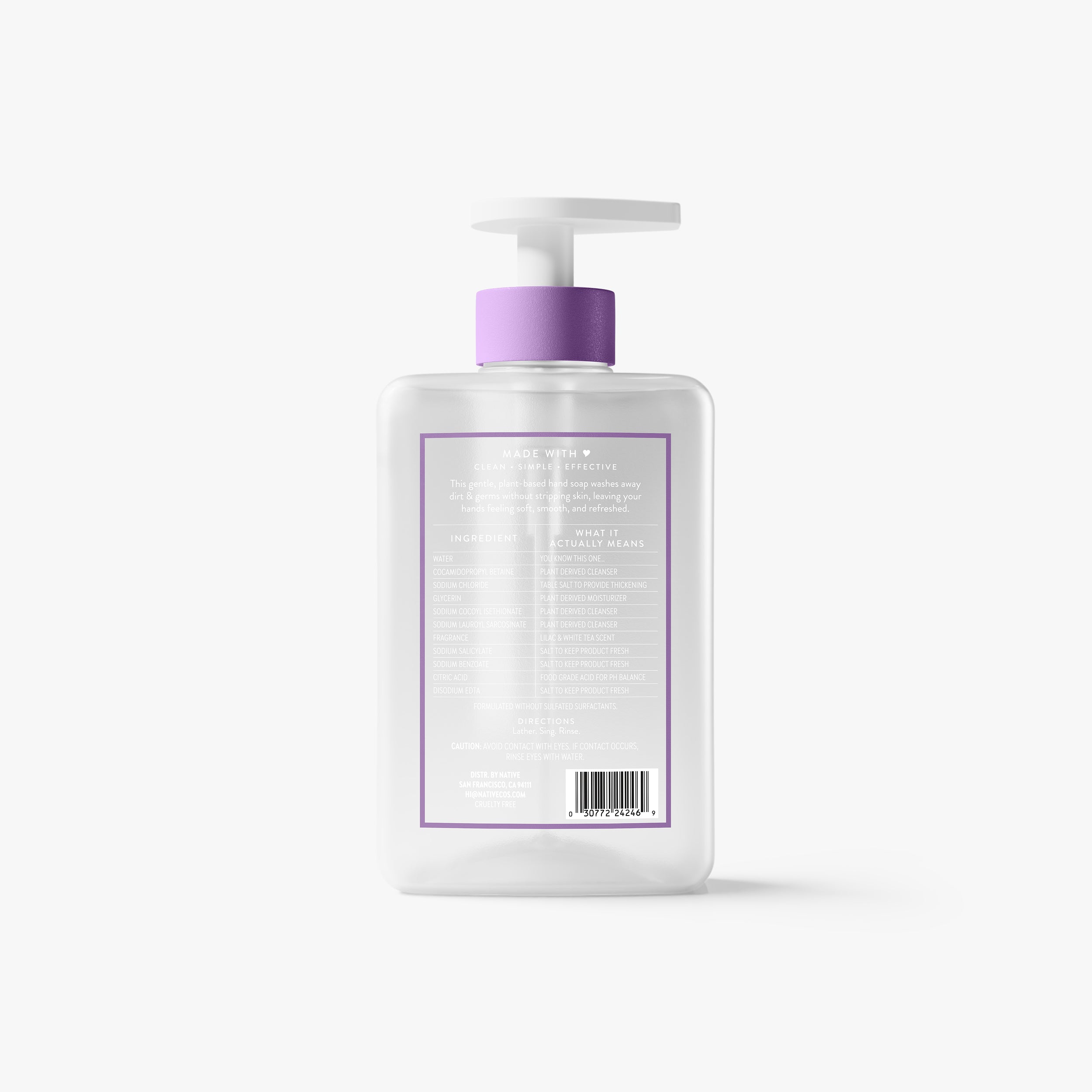 Hand Soap Lilac and White Tea 13oz Classic Everyday Essential