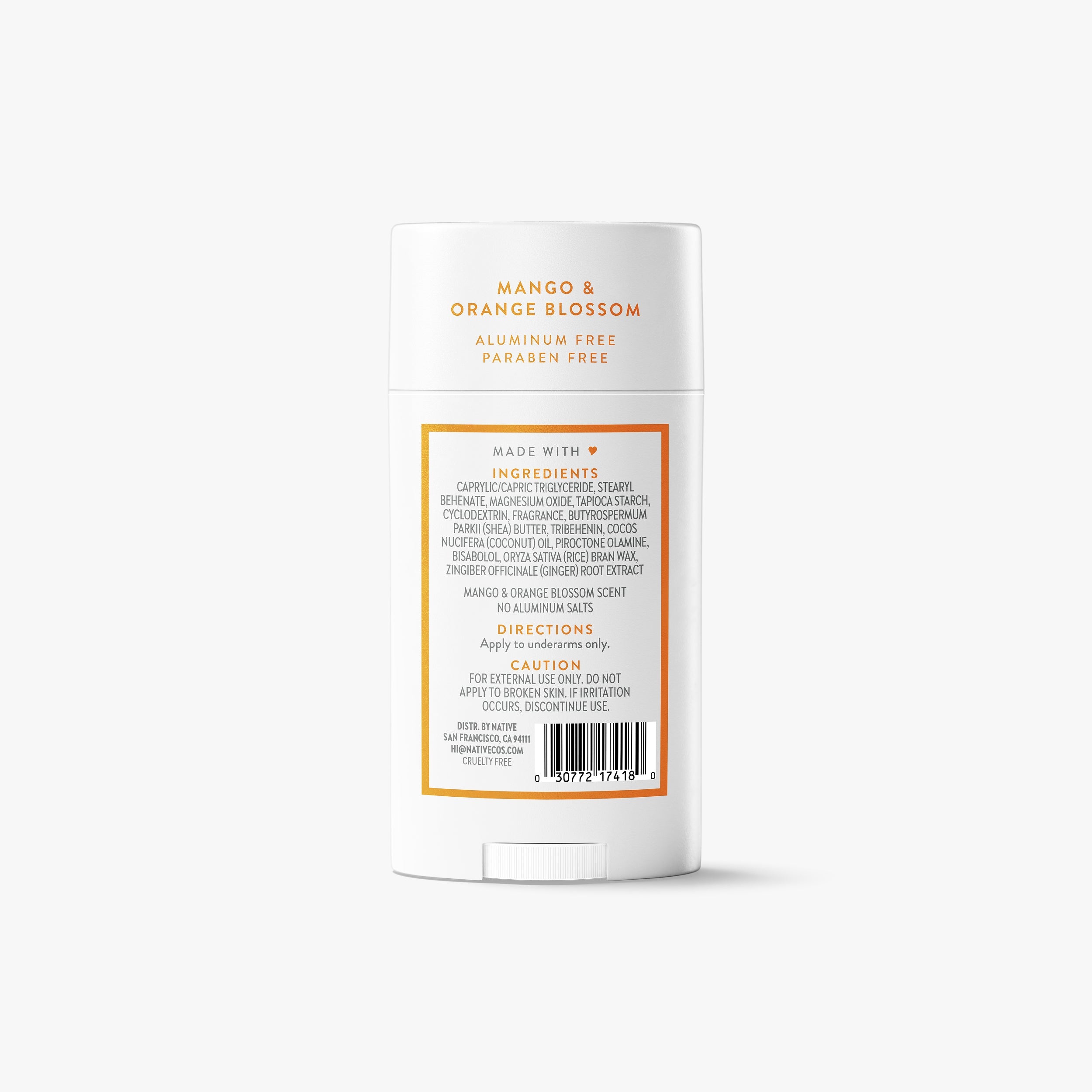 Deodorant Stick Mango and Orange Blossom 2.65oz Classic Everyday Essential