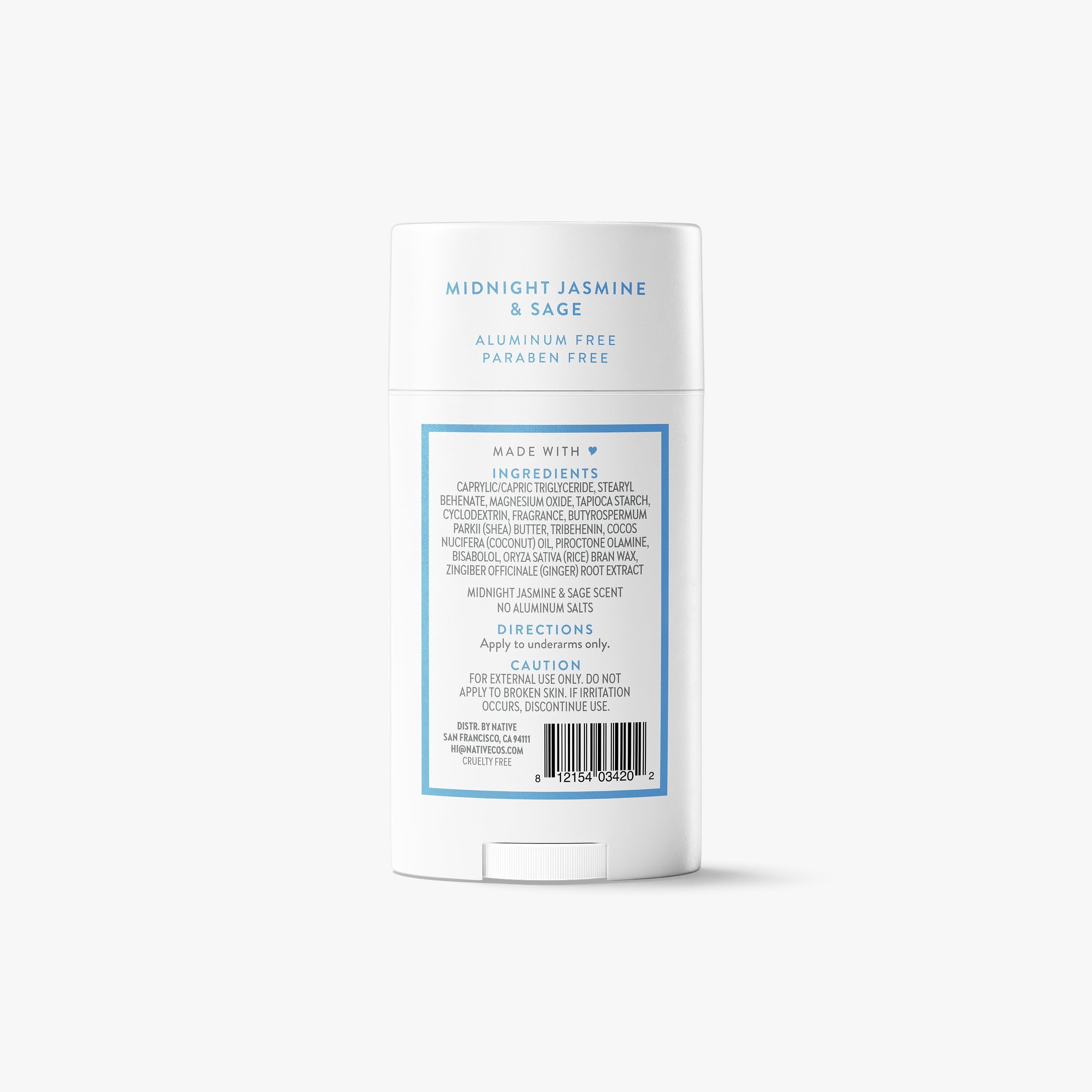Deodorant Stick Midnight Jasmine and Sage 2.65oz Classic Everyday Essential