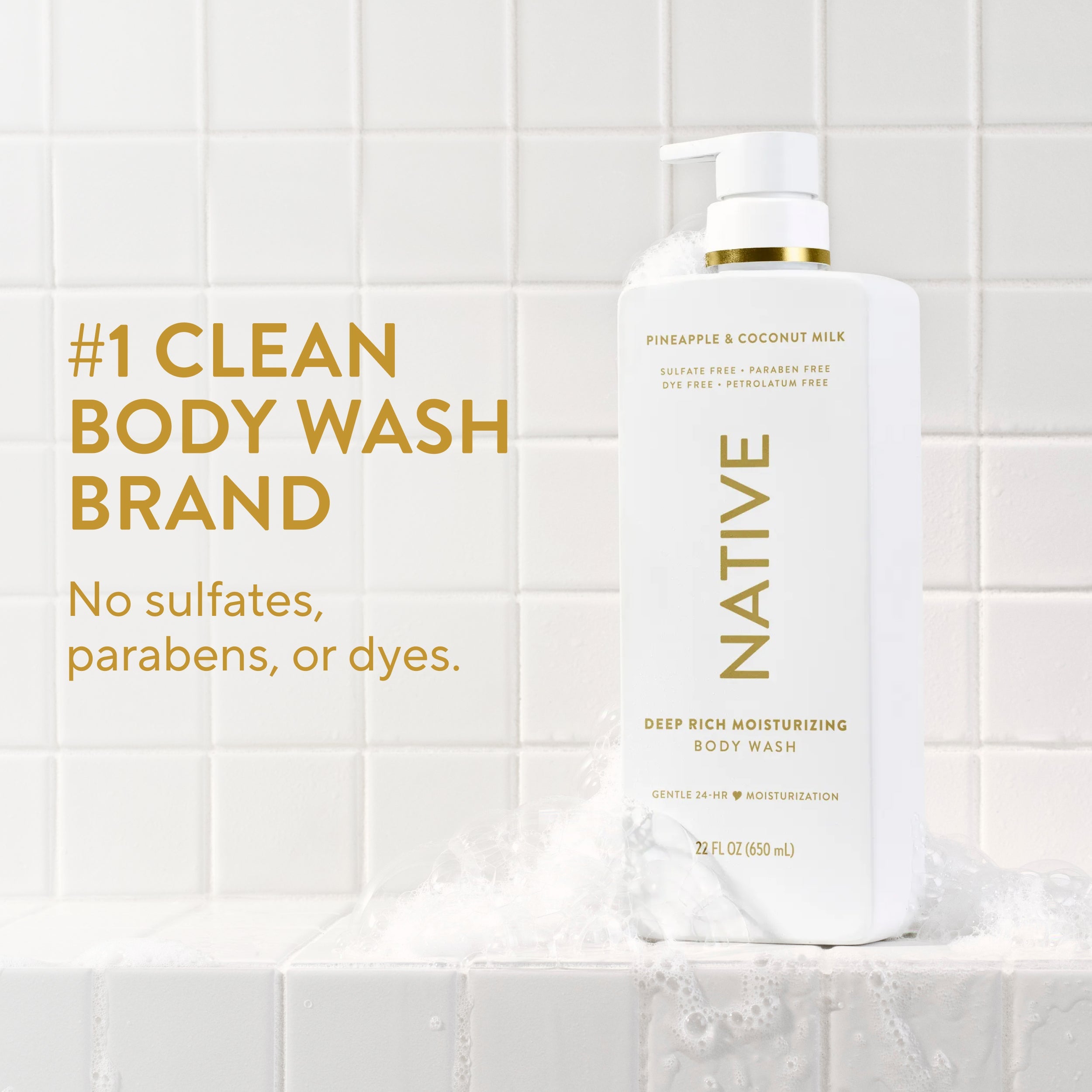 Moisturizing Body Wash Pineapple and Coconut Milk 22oz Classic Everyday Essential