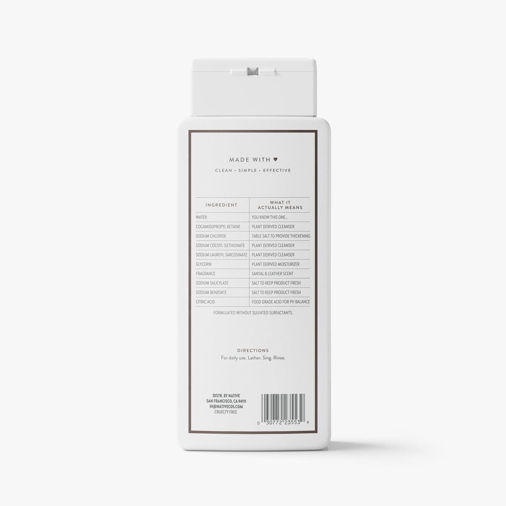 Body Wash Santal and Leather 18oz Classic Everyday Essential