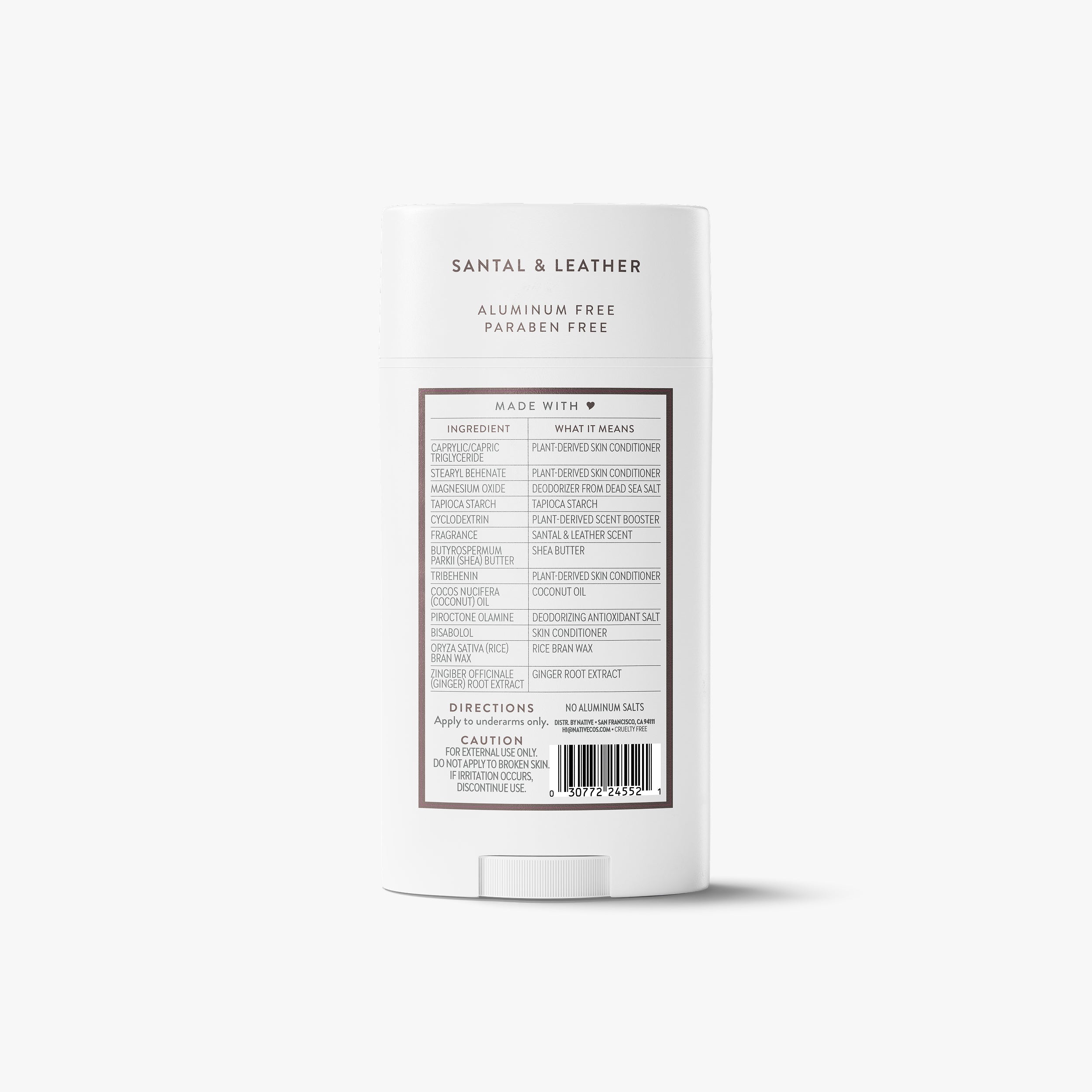 Deodorant Stick Santal and Leather 3.1oz Classic Everyday Essential