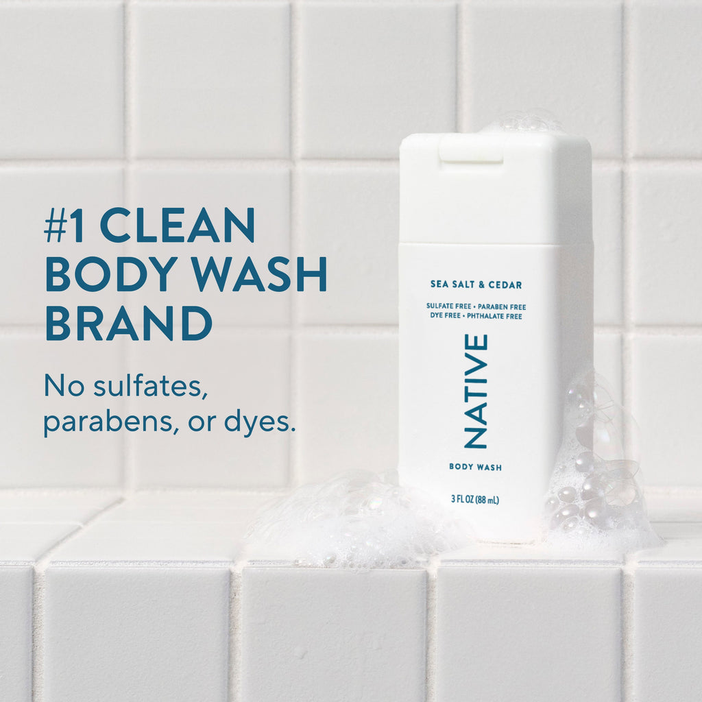 Mini Body Wash Sea Salt and Cedar 3oz Classic Everyday Essential