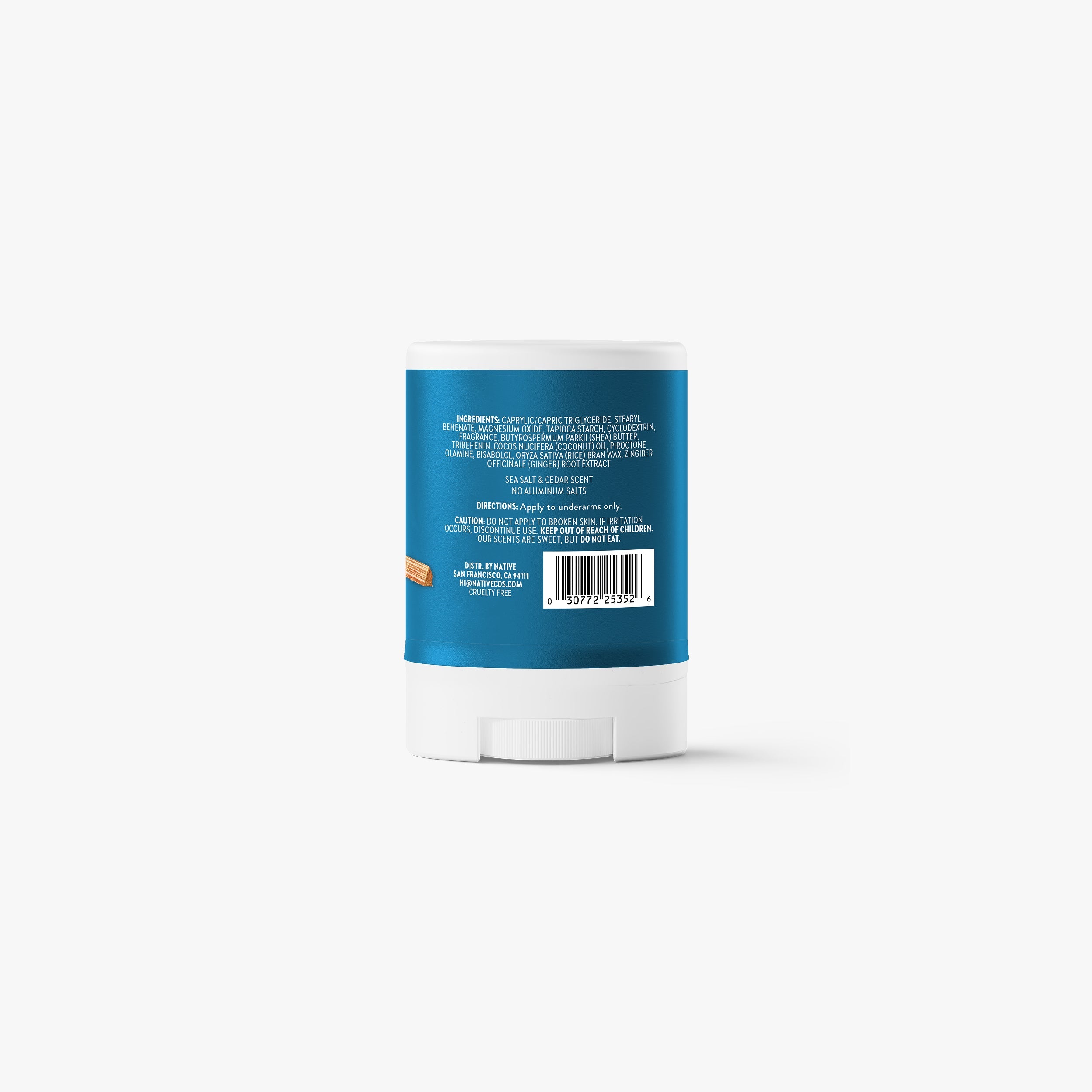 Mini Deodorant Stick Sea Salt and Cedar 0.5oz Classic Everyday Essential