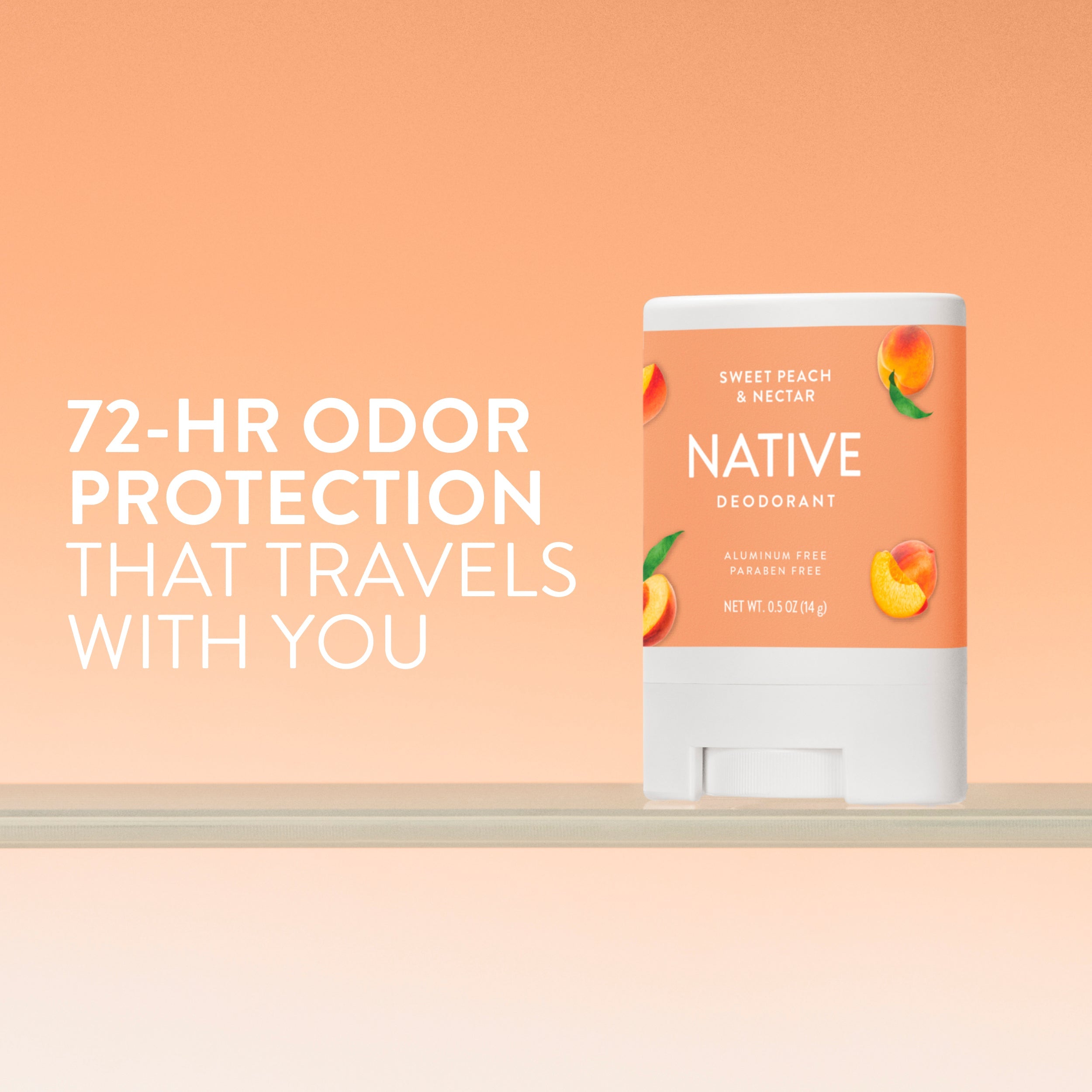 Mini Deodorant Stick Sweet Peach and Nectar 0.5oz Classic Everyday Essential