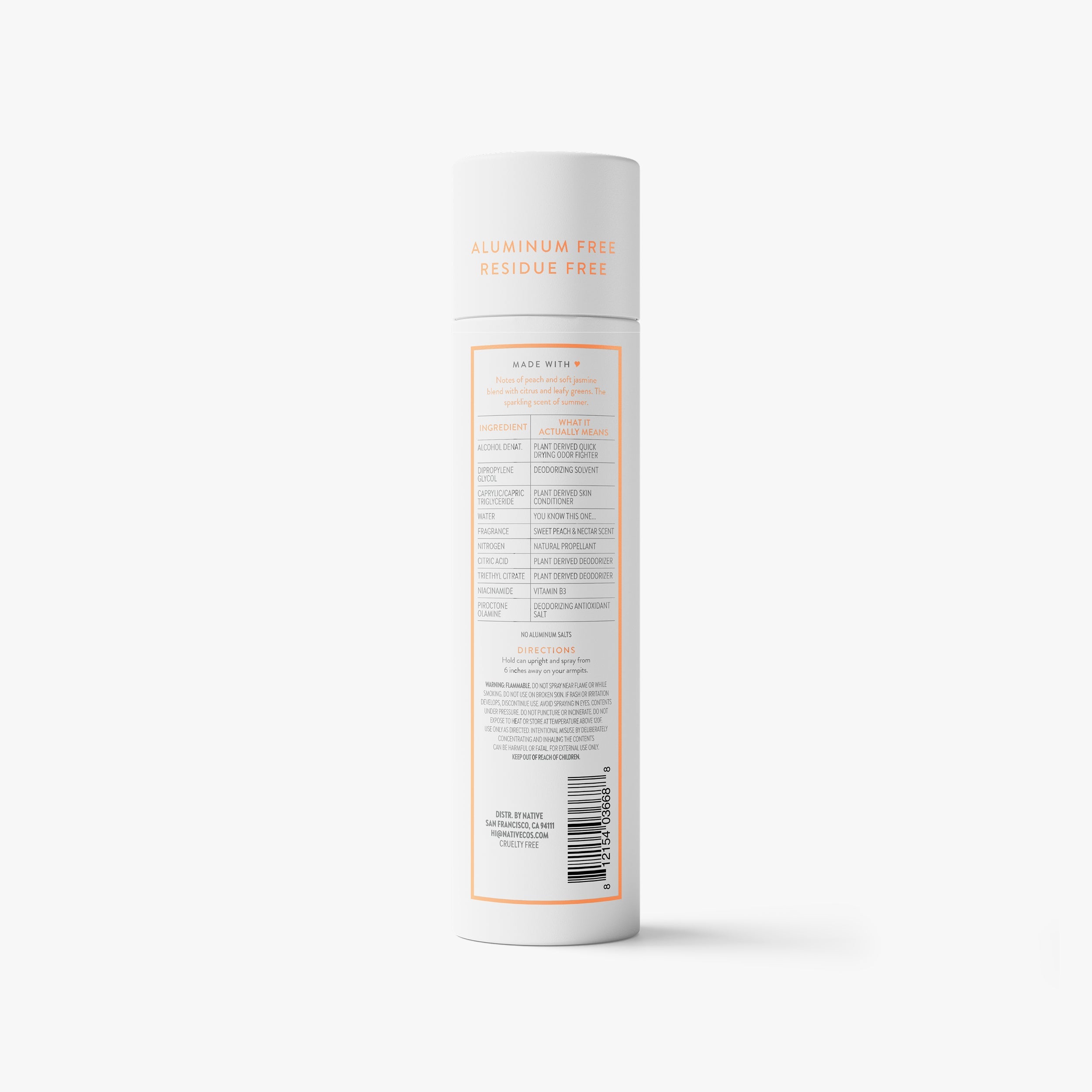 Deodorant Spray Sweet Peach and Nectar 3.5oz Classic Everyday Essential