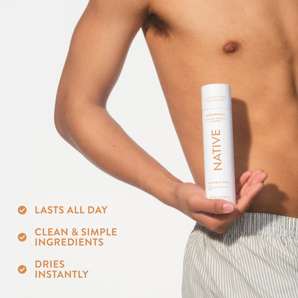 Deodorant Spray Toasted Vanilla and Honey 3.5oz Classic Everyday Essential