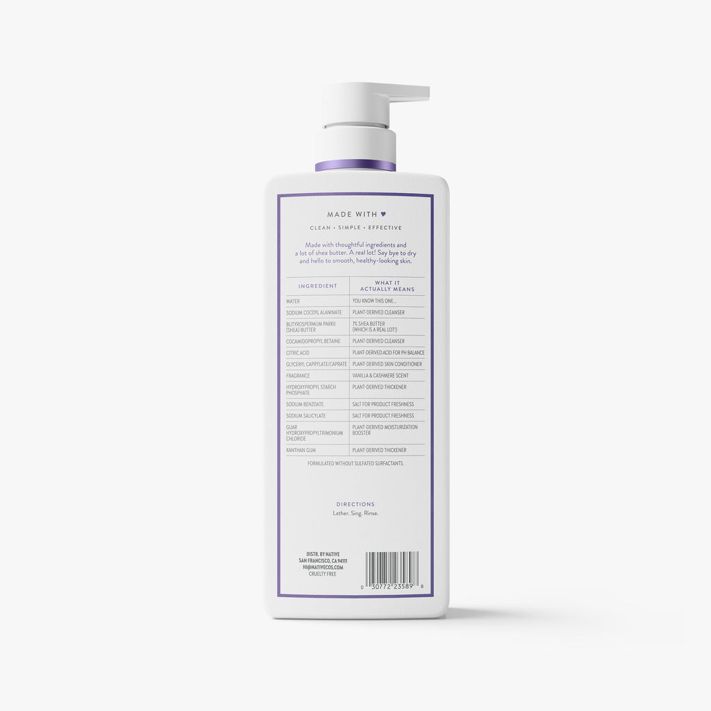 Moisturizing Body Wash Vanilla and Cashmere 22oz Classic Everyday Essential