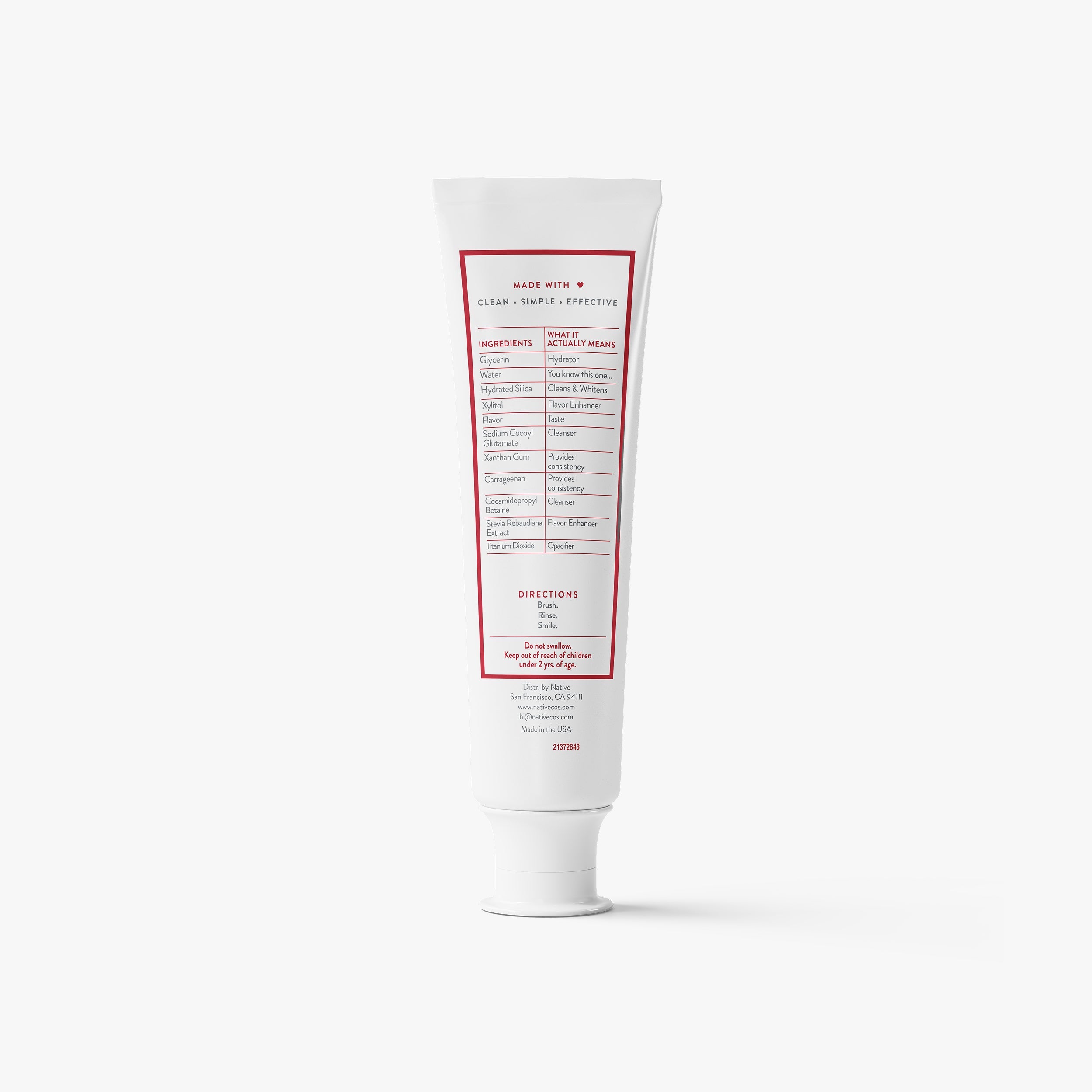 Toothpaste Cinnamon and Mint 4.1oz Classic Everyday Essential