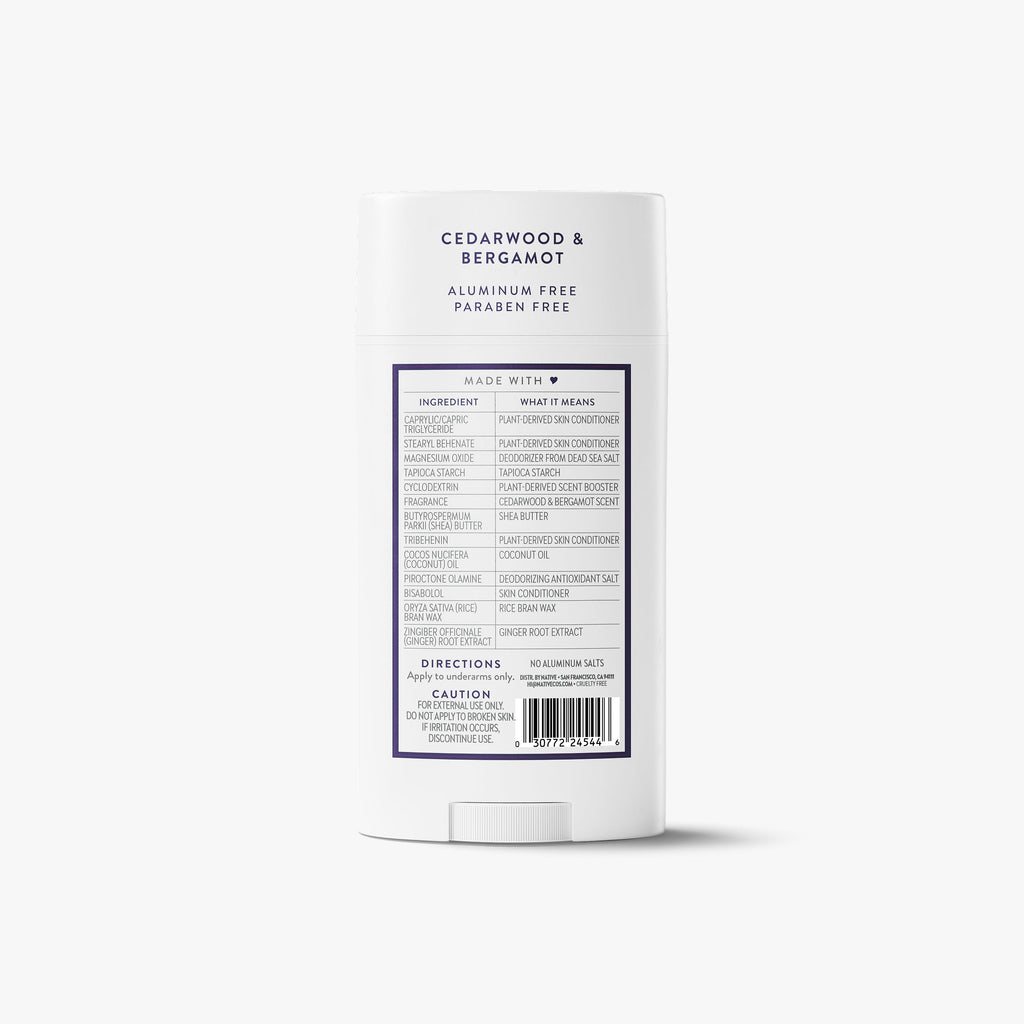 Deodorant Stick Cedarwood and Bergamot 3.1oz Classic Everyday Essential