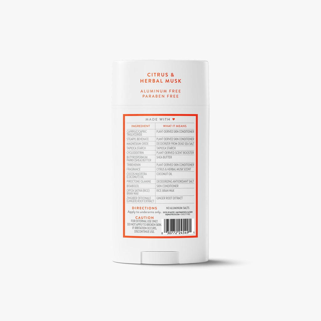Deodorant Stick Citrus and Herbal Musk 3.1oz Classic Everyday Essential