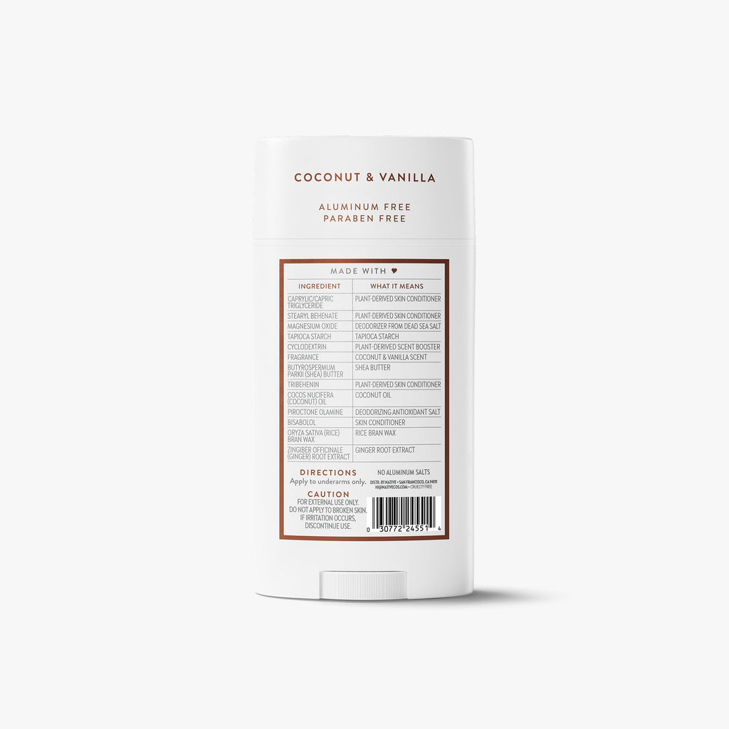 Deodorant Stick Coconut and Vanilla 3.1oz Classic Everyday Essential
