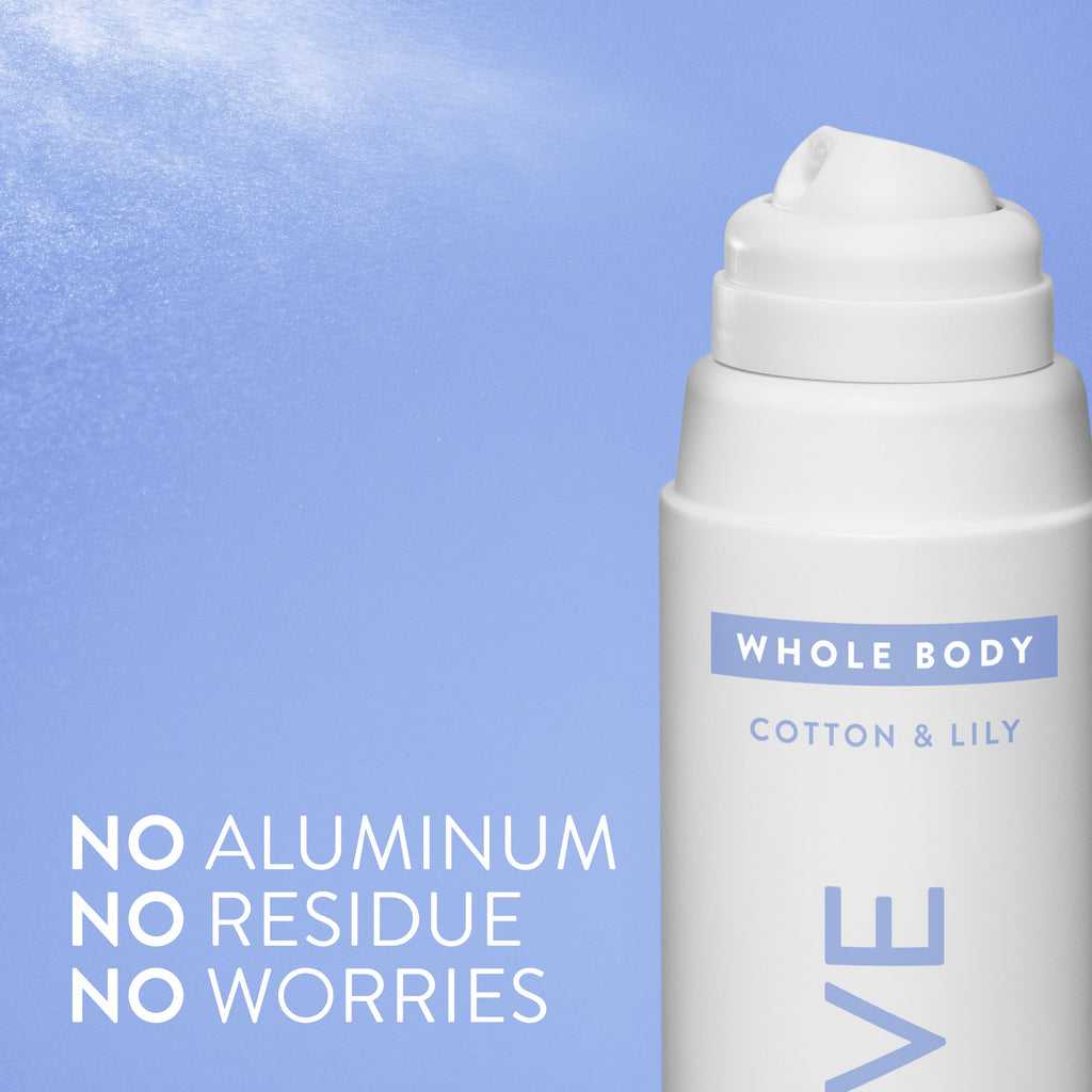 Whole Body Deodorant Spray Cotton and Lily 3.5oz Classic Everyday Essential