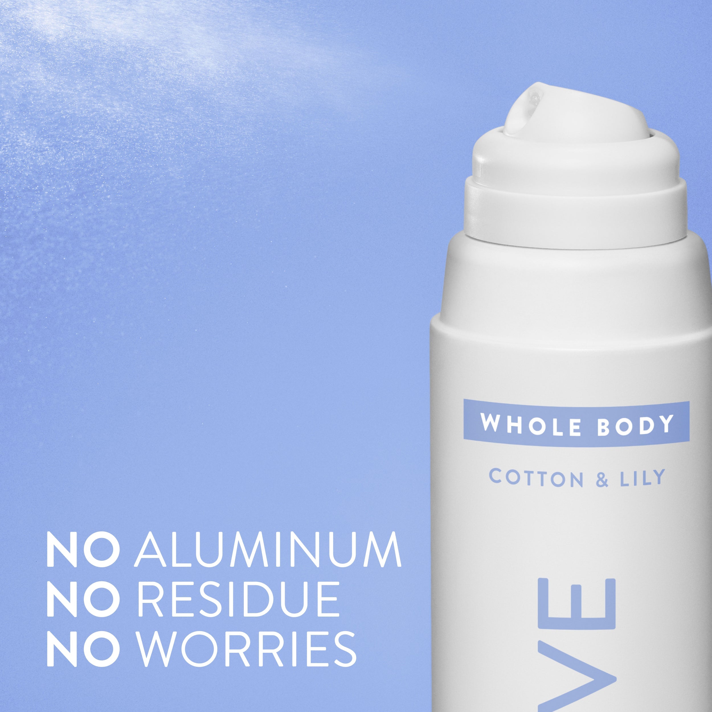 Whole Body Deodorant Spray Cotton and Lily 3.5oz Classic Everyday Essential