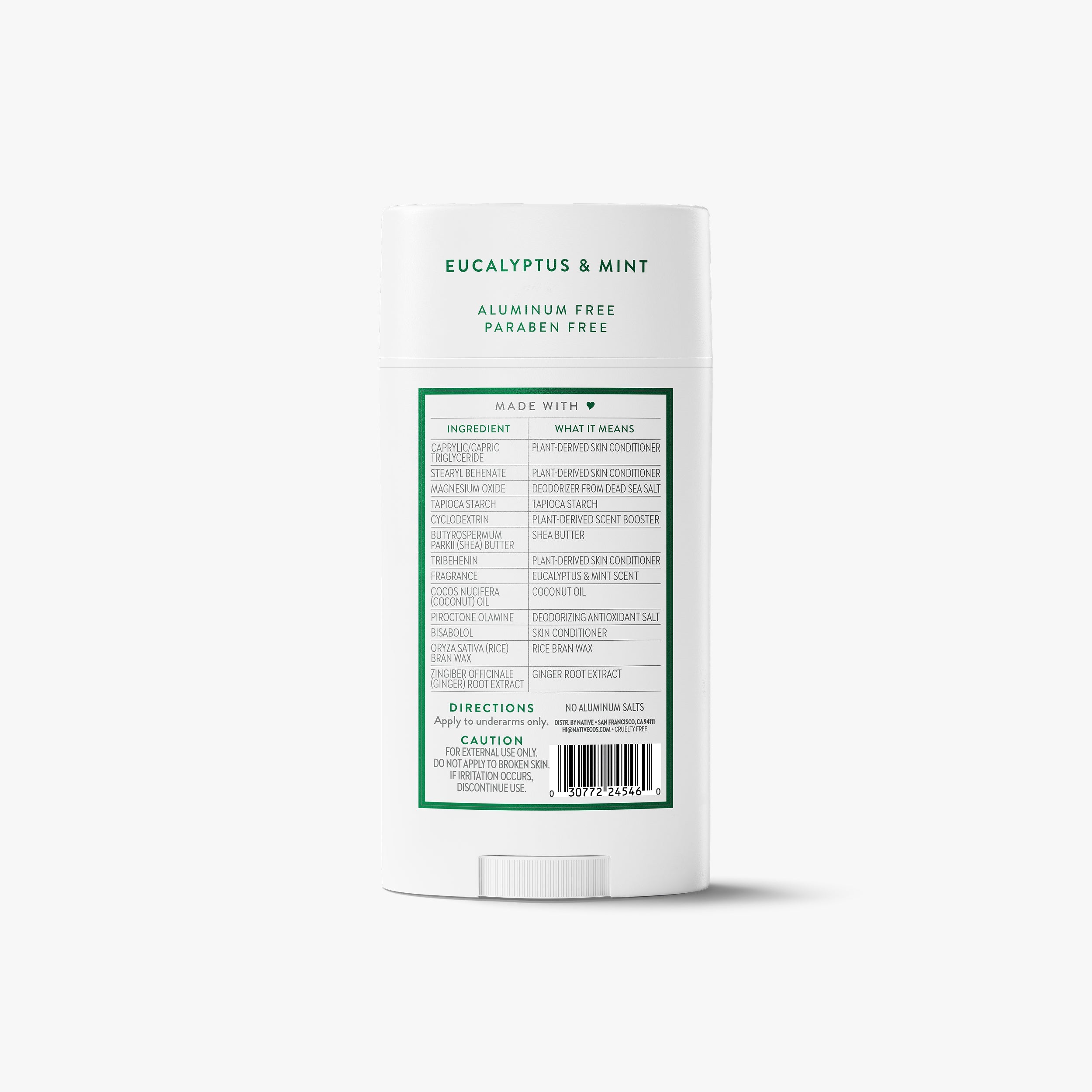 Deodorant Stick Eucalyptus and Mint 3.1oz Classic Everyday Essential