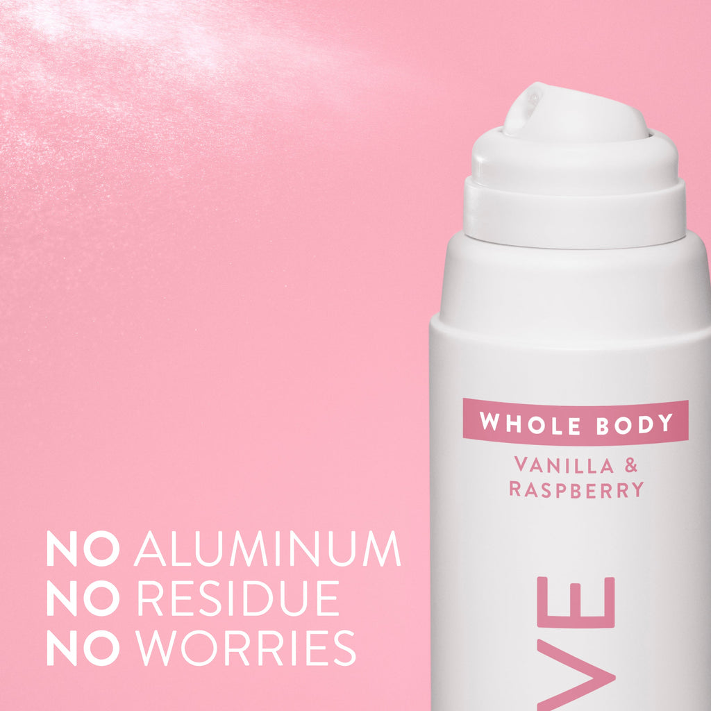 Whole Body Deodorant Spray Vanilla and Raspberry 3.5oz Classic Everyday Essential