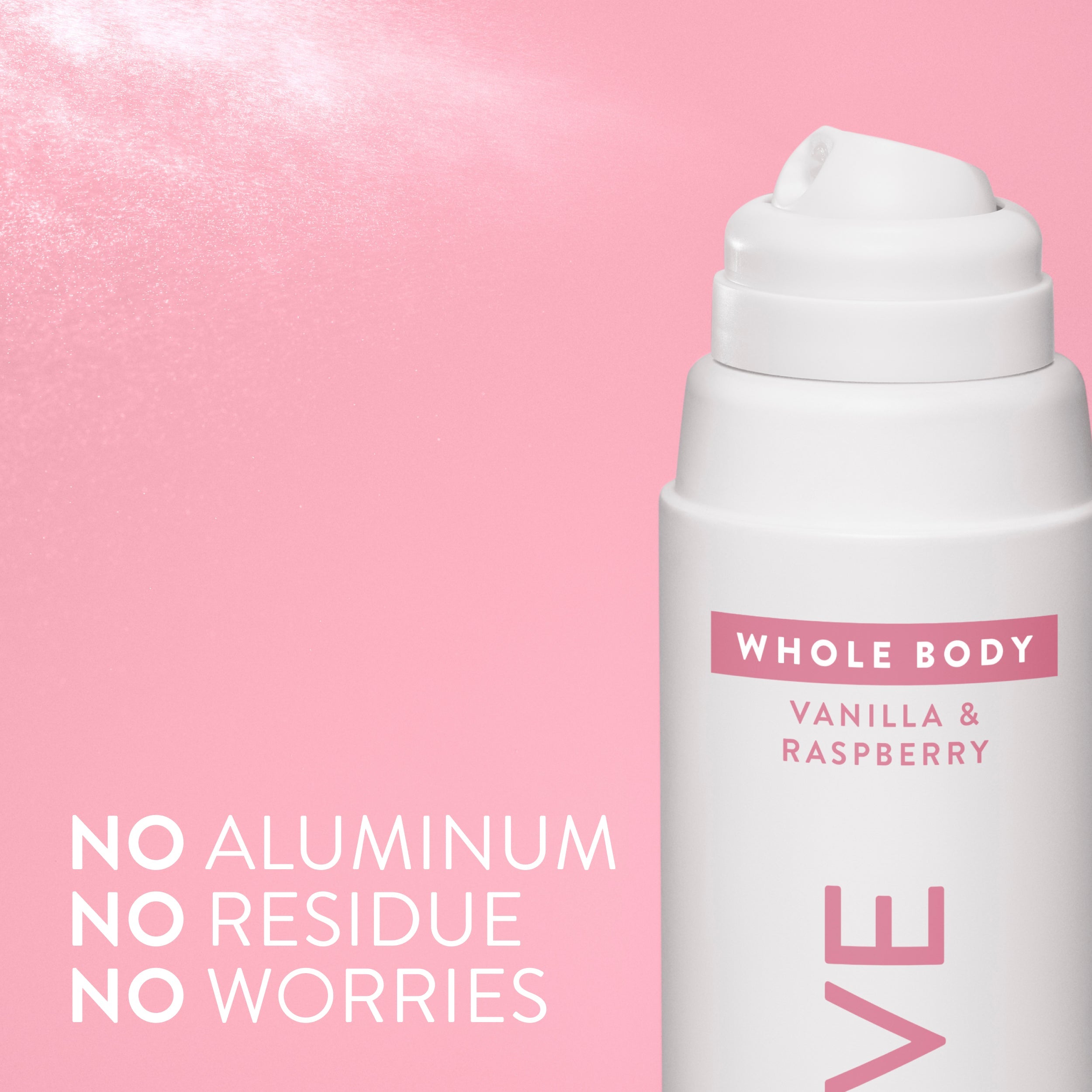 Whole Body Deodorant Spray Vanilla and Raspberry 3.5oz Classic Everyday Essential