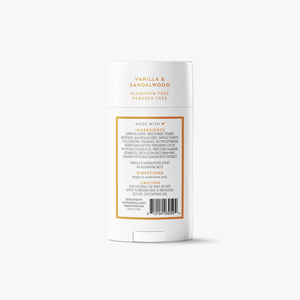Deodorant Stick Vanilla and Sandalwood 2.65oz Classic Everyday Essential