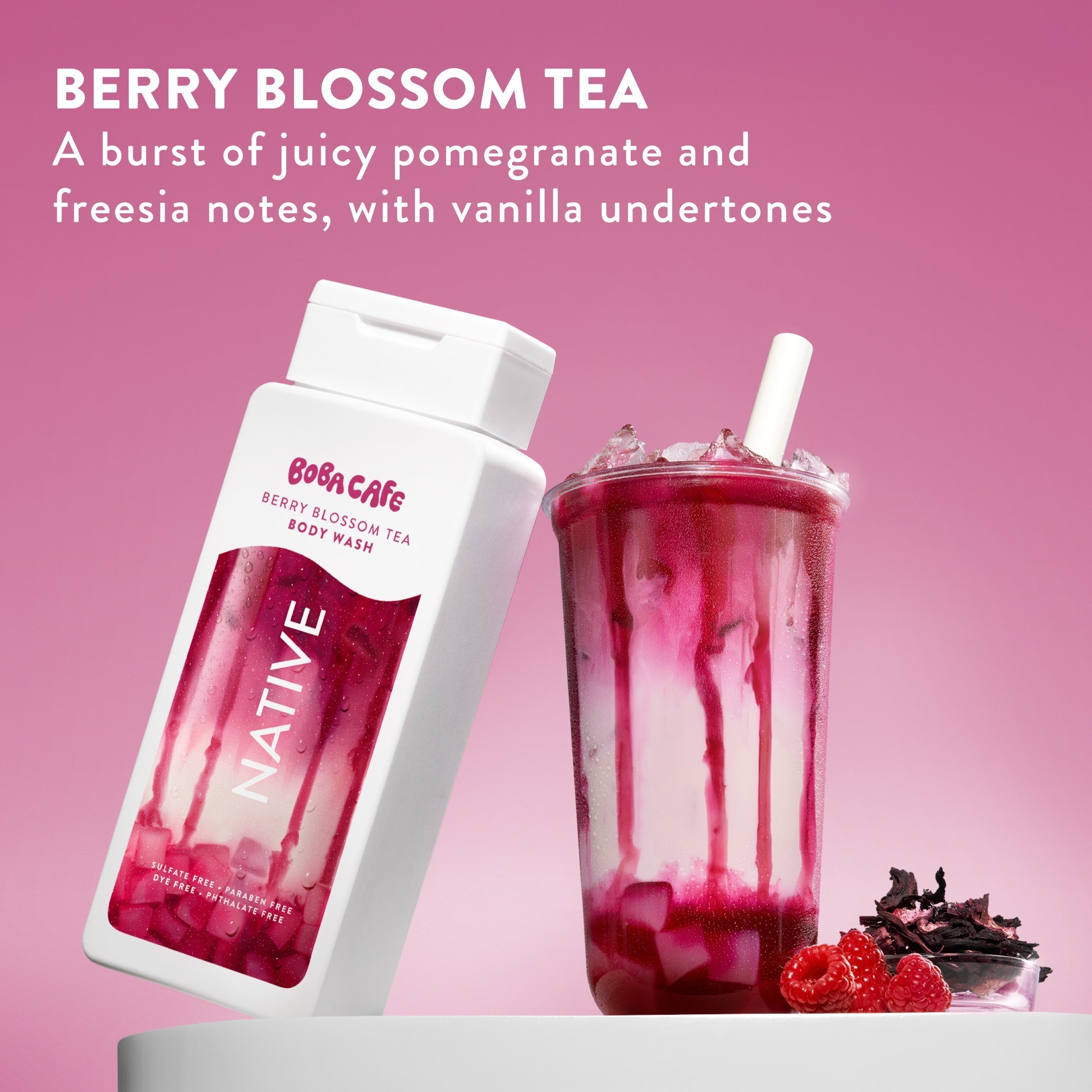 Body Wash Berry Blossom Tea 18oz Limited Edition Everyday Essential
