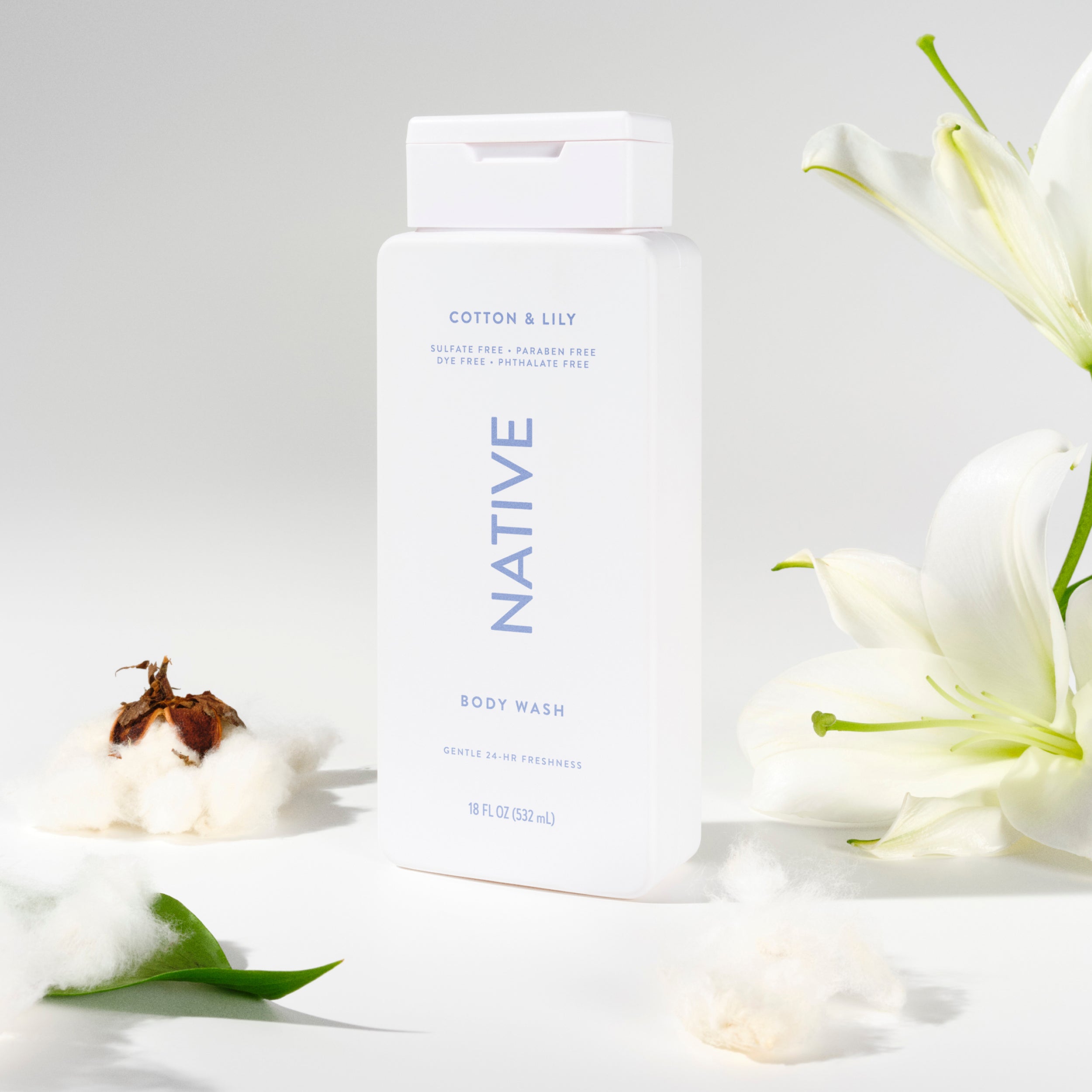 Body Wash Cotton and Lily 18oz Classic Everyday Essential